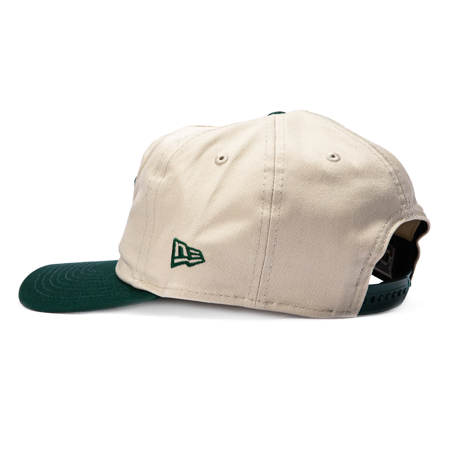 New Era 19Twenty New York Yankees 1996 World Series Patch Snapback Pre-Curved Hat - Stone, Green - Image 2