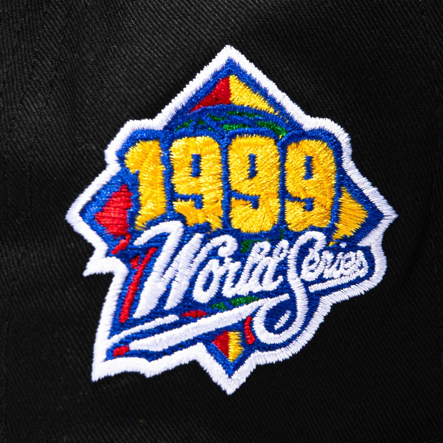 New Era 19Twenty New York Yankees 1999 World Series Patch Snapback Pre-Curved Hat - Black, Brown - Image 4