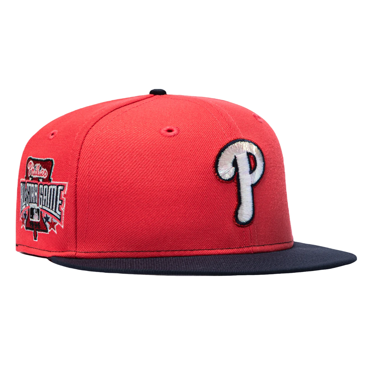 New Era 59Fifty Philadelphia Phillies 1996 All Star Game Patch Hat - Infrared, Navy