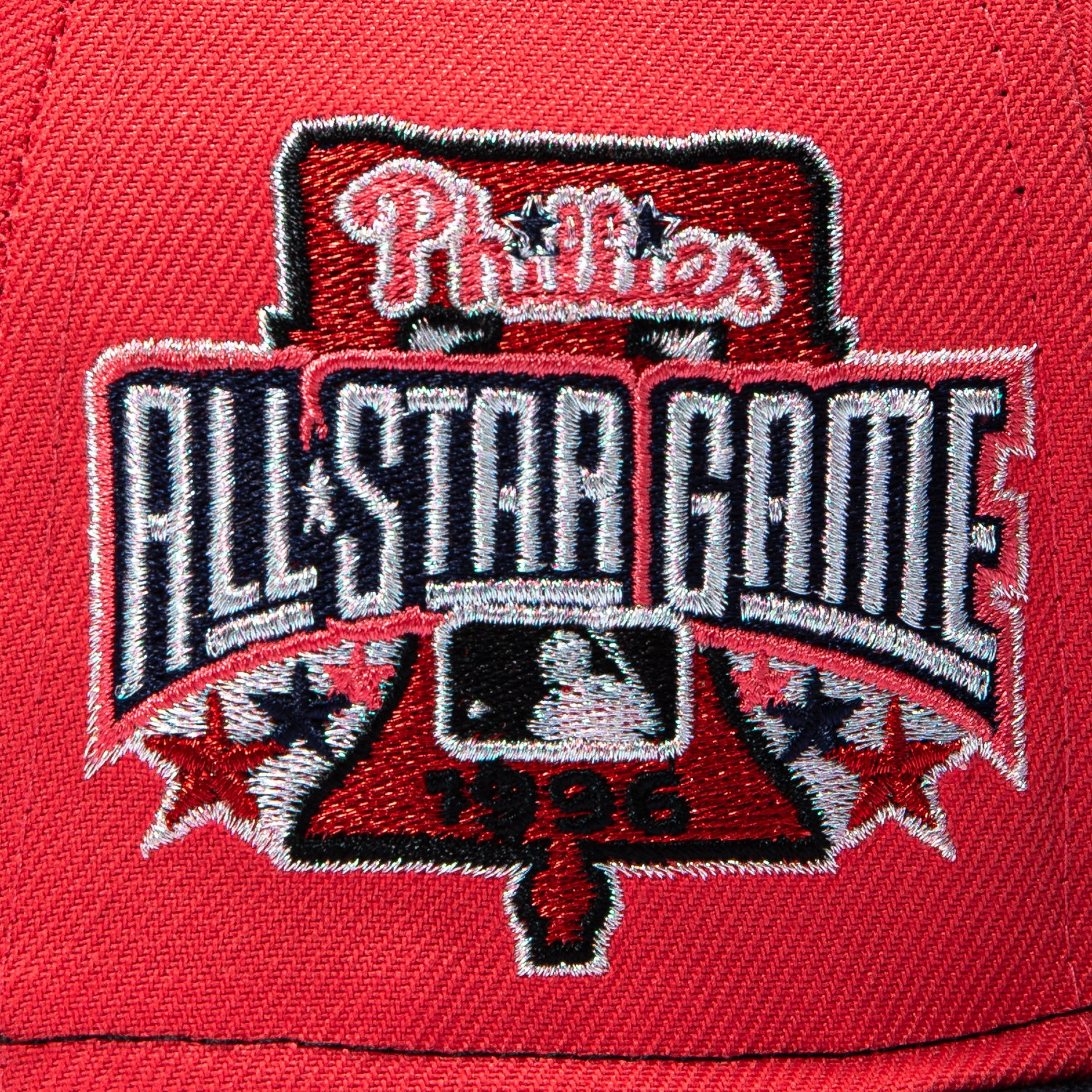 New Era 59Fifty Philadelphia Phillies 1996 All Star Game Patch Hat - Infrared, Navy - Image 5