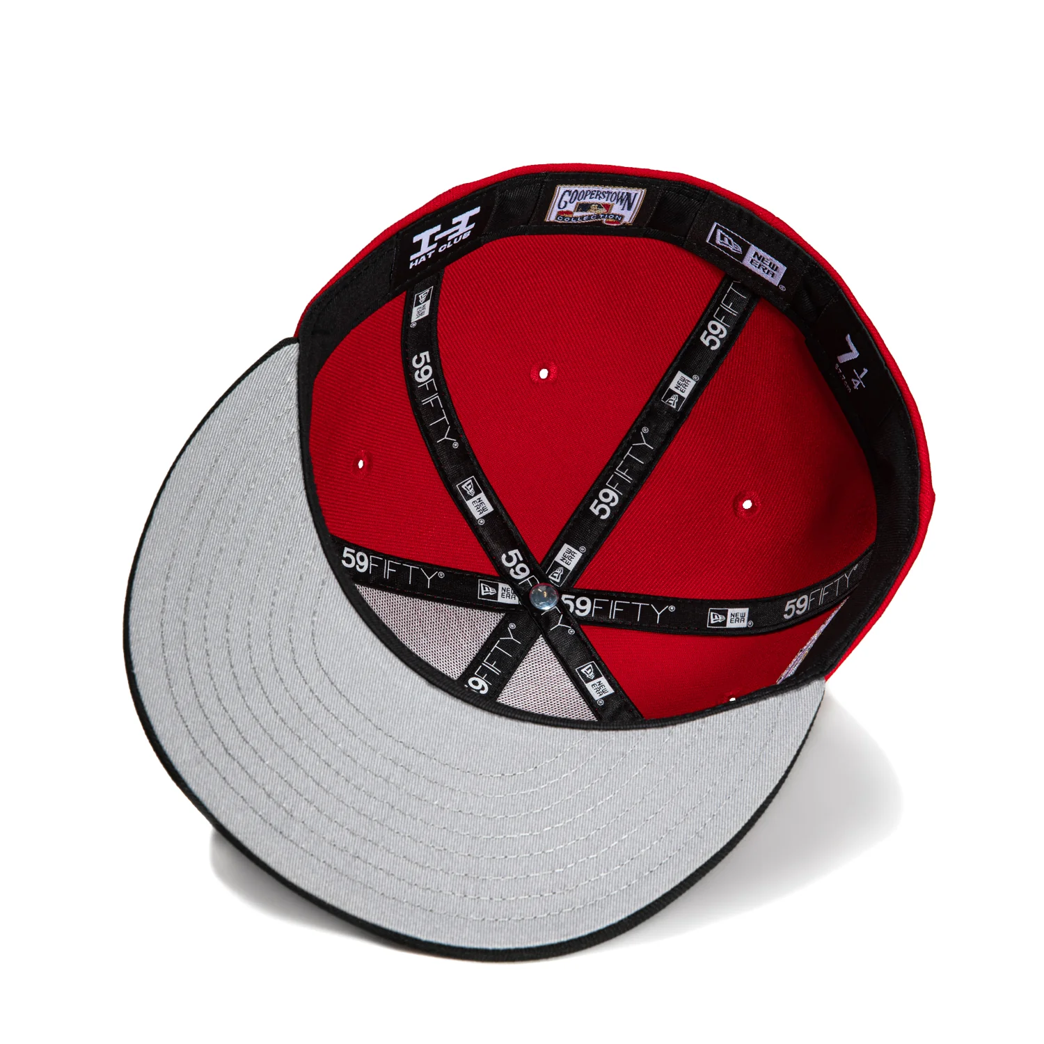 New Era 59Fifty Los Angeles Angels 50th Anniversary Patch Hat - Red, Black - Image 2