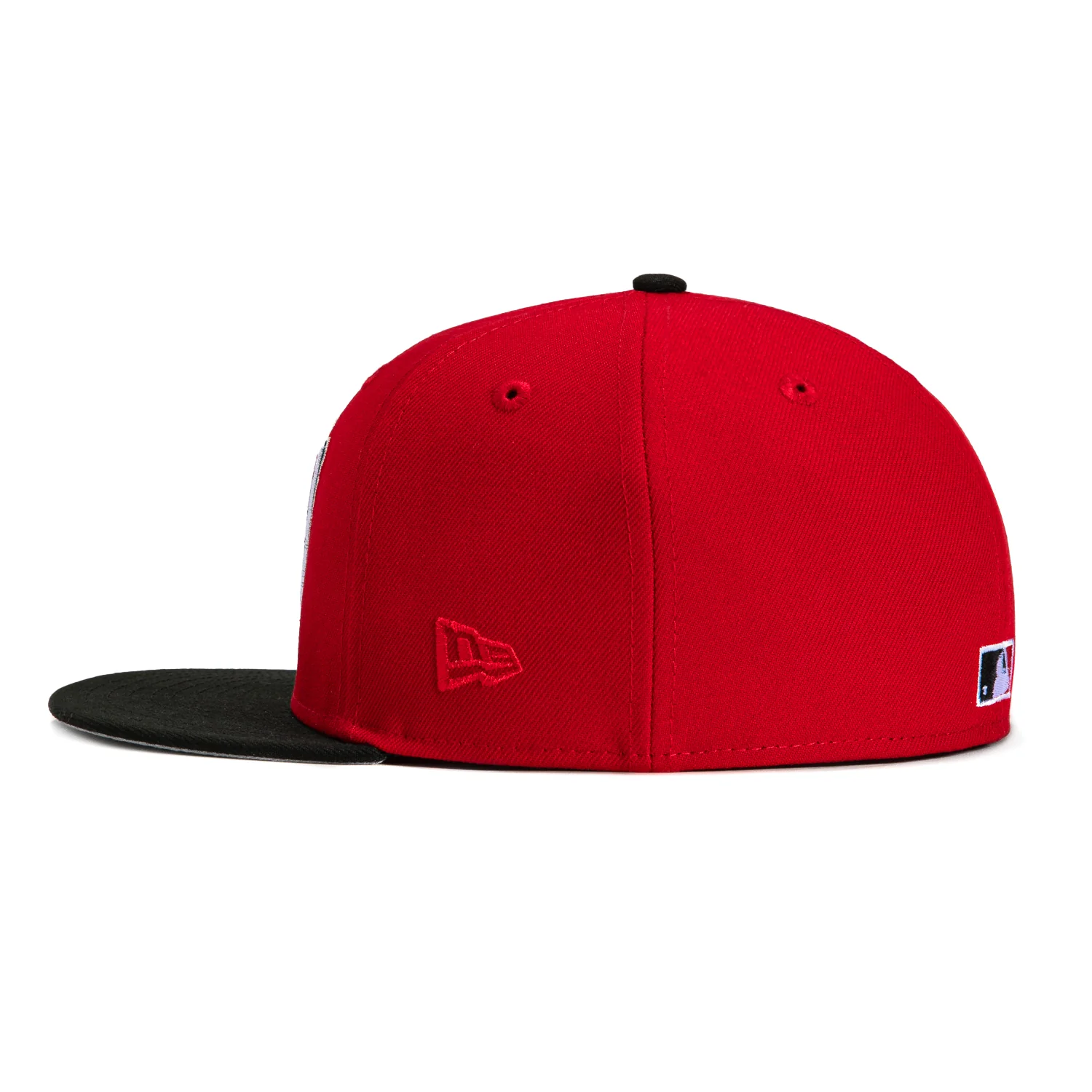 New Era 59Fifty Los Angeles Angels 50th Anniversary Patch Hat - Red, Black - Image 3