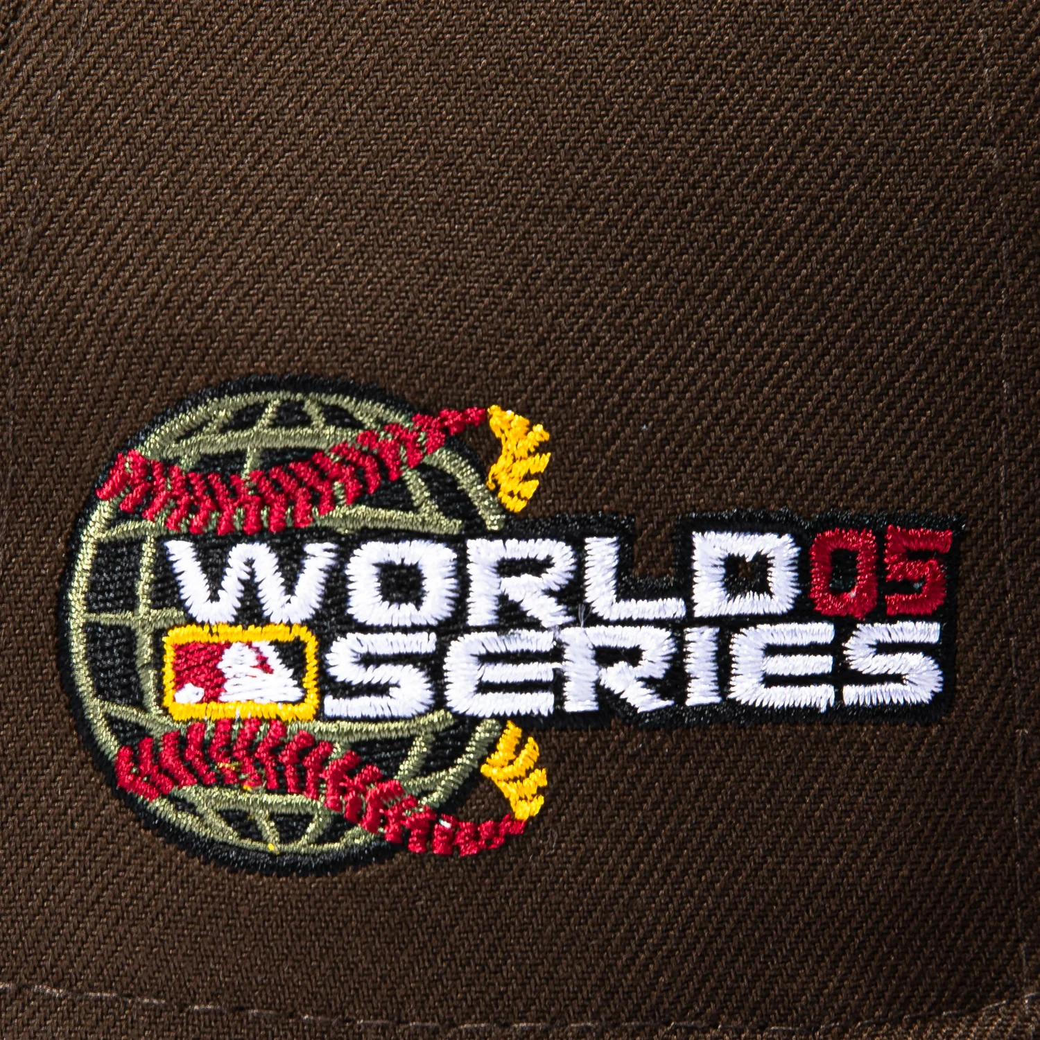 New Era 59Fifty Houston Astros 2005 World Series Patch Hat - Brown, Brick - Image 5