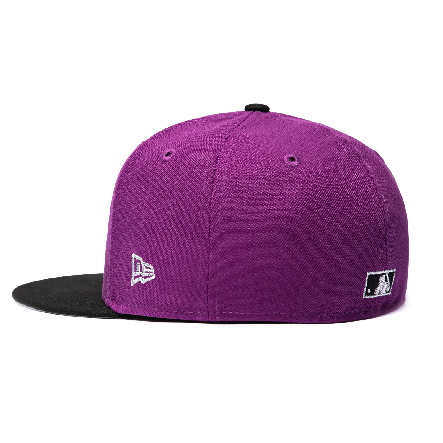 New Era 59Fifty Houston Astros 2005 World Series Patch Woodgrain Hat - Purple, Black - Image 3