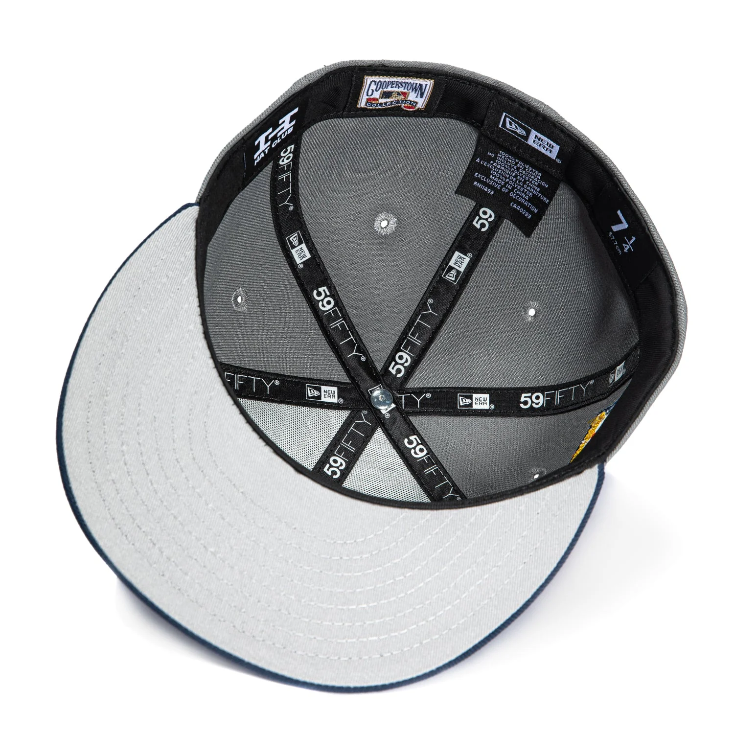New Era 59Fifty Oakland Athletics Final Season Patch Hat - Storm Grey, Navy, Orange, Gold - Image 2