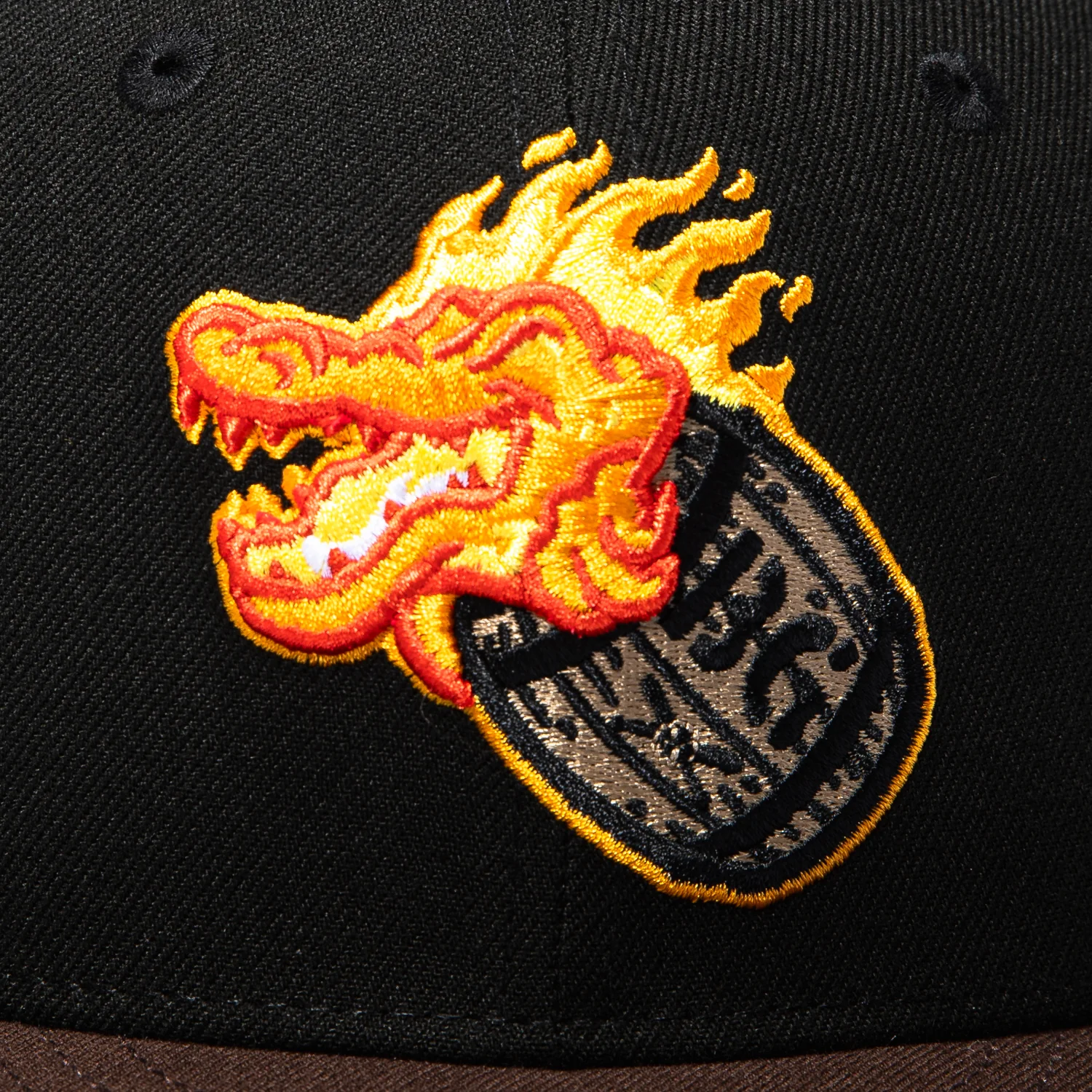 New Era 59Fifty Bowling Green Hot Rods Bootleggers Gator Hat - Black, Brown - Image 4