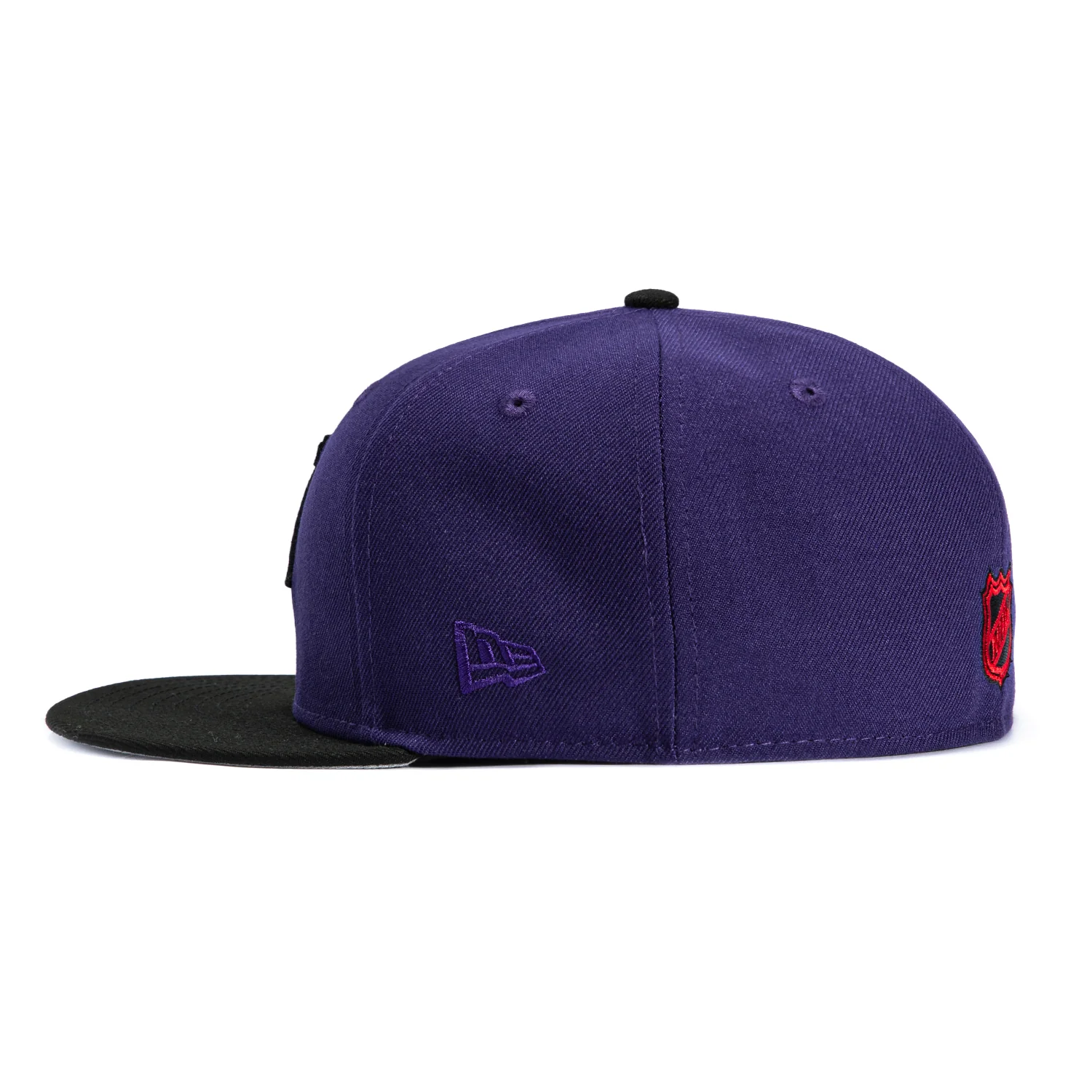 New Era 59Fifty Chicago Blackhawks 1991 All Star Game Patch Hat - Purple, Black - Image 3