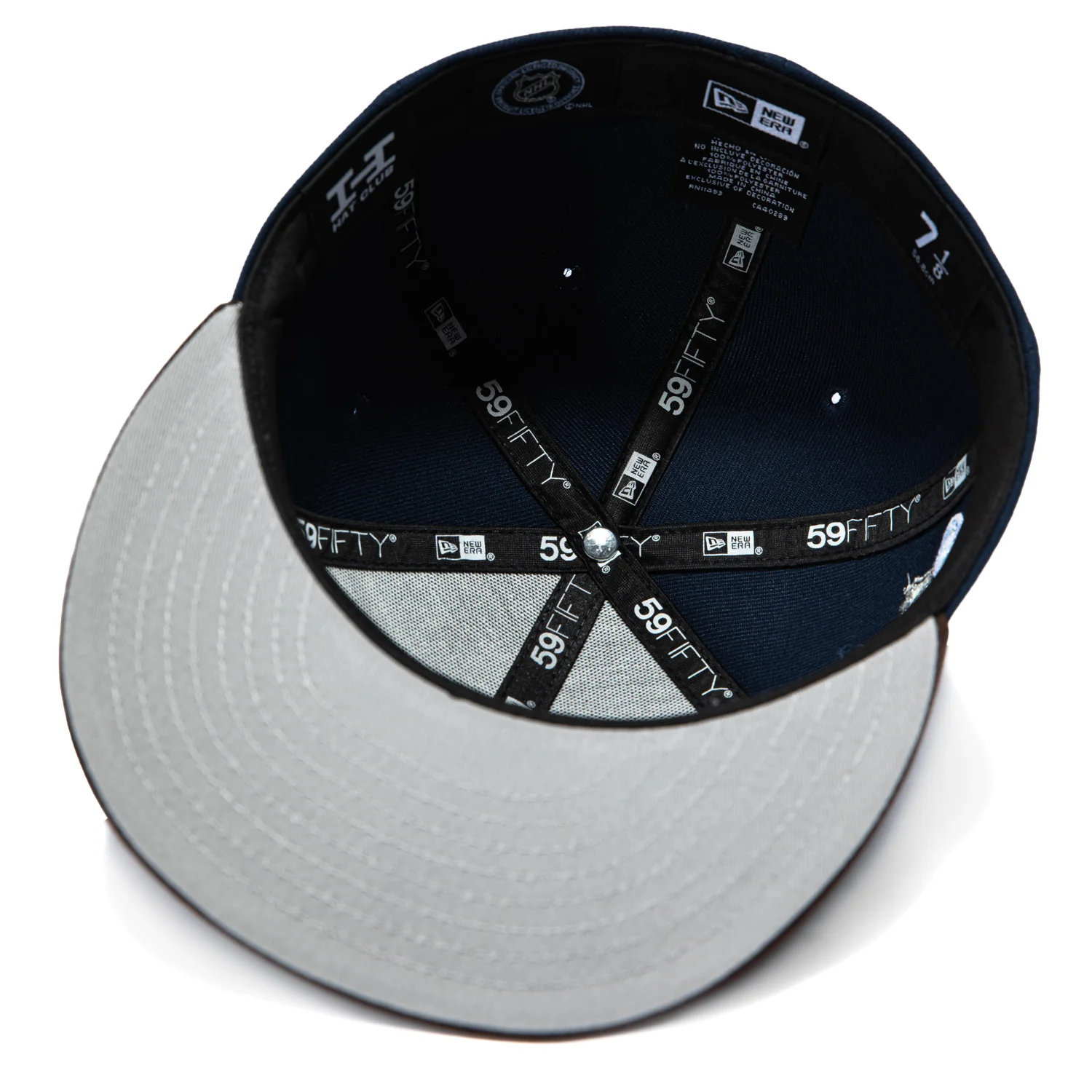 New Era 59Fifty Chicago Blackhawks 2015 Winter Classic Patch Hat - Navy, Brown - Image 2