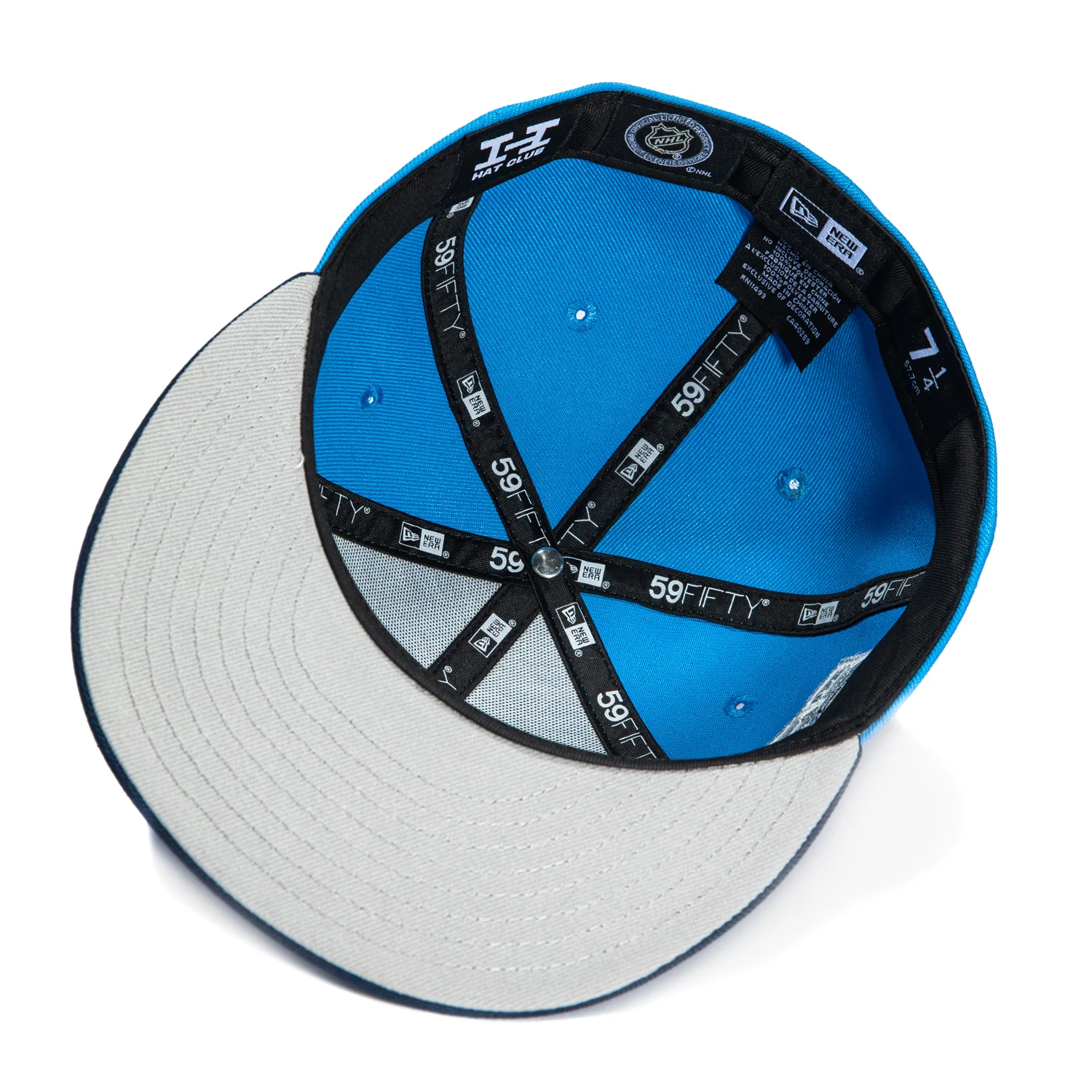 New Era 59Fifty Columbus Blue Jackets 25th Anniversary Patch Alternate Hat - Light Blue, Navy - Image 2