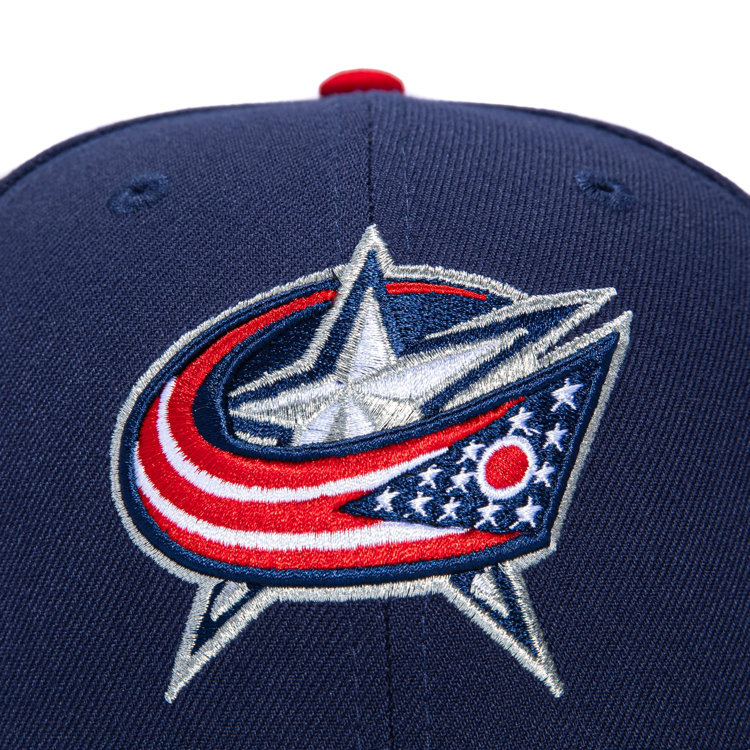 New Era 59Fifty Columbus Blue Jackets 25th Anniversary Patch Hat - Light Navy, Metallic Silver - Image 4
