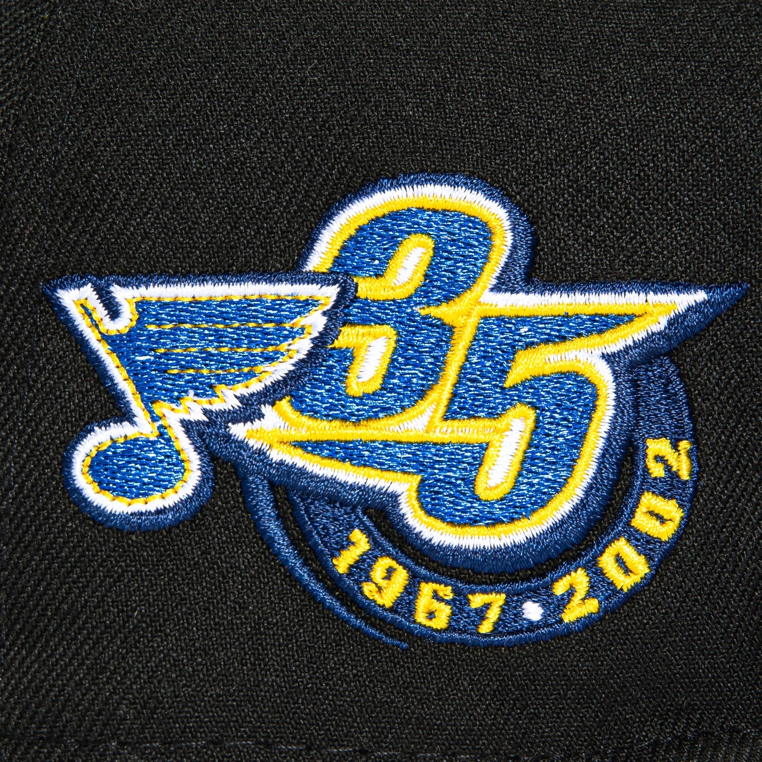 New Era 59Fifty St Louis Blues 35th Anniversary Patch Hat - Black, Royal - Image 5