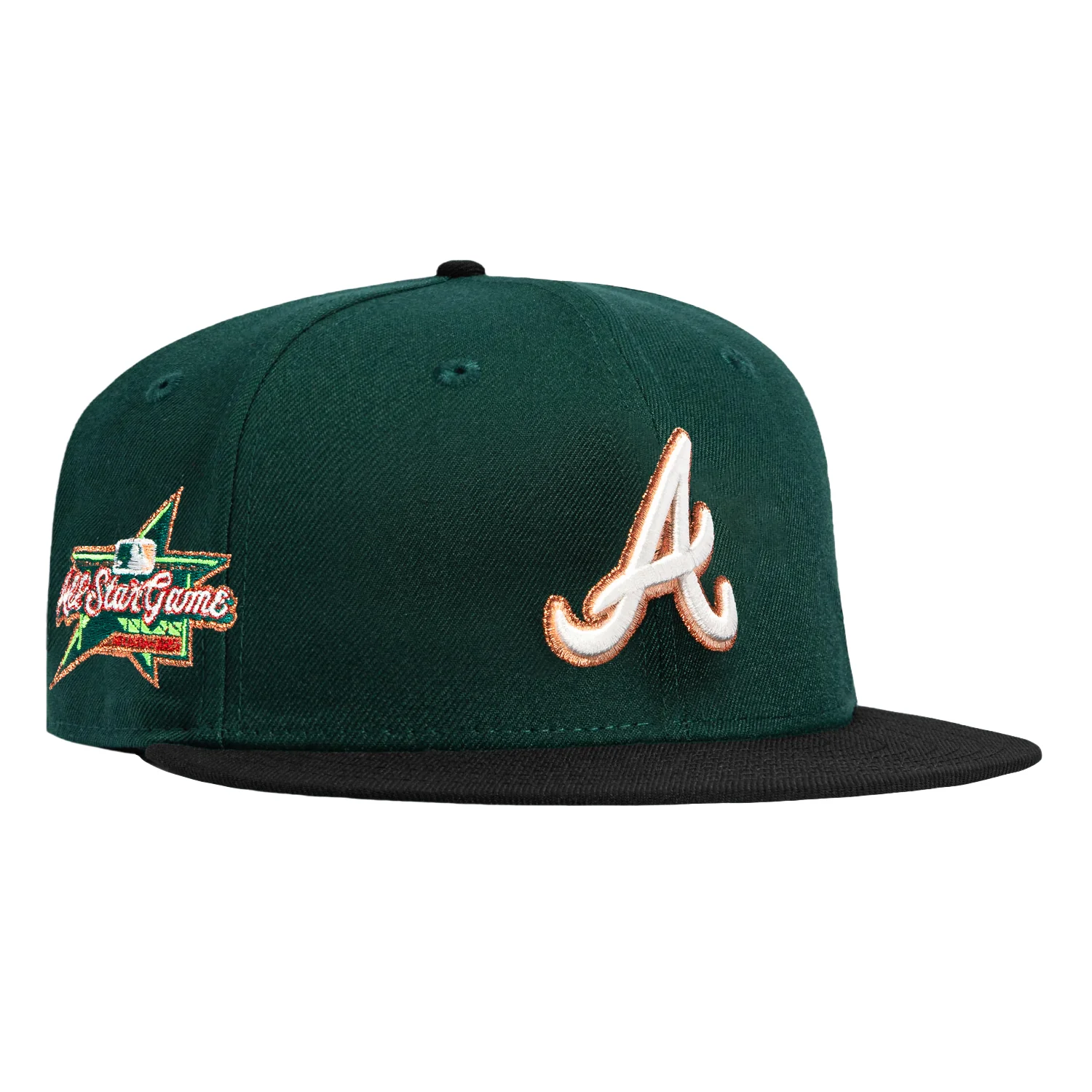 New Era 59Fifty Atlanta Braves 2025 All Star Game Patch Hat - Green, Black, Peach