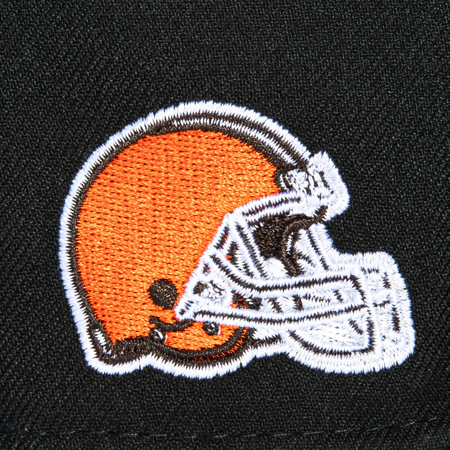 New Era 59Fifty Cleveland Browns Helmet Logo Patch Dog Hat - Black, Brown - Image 5