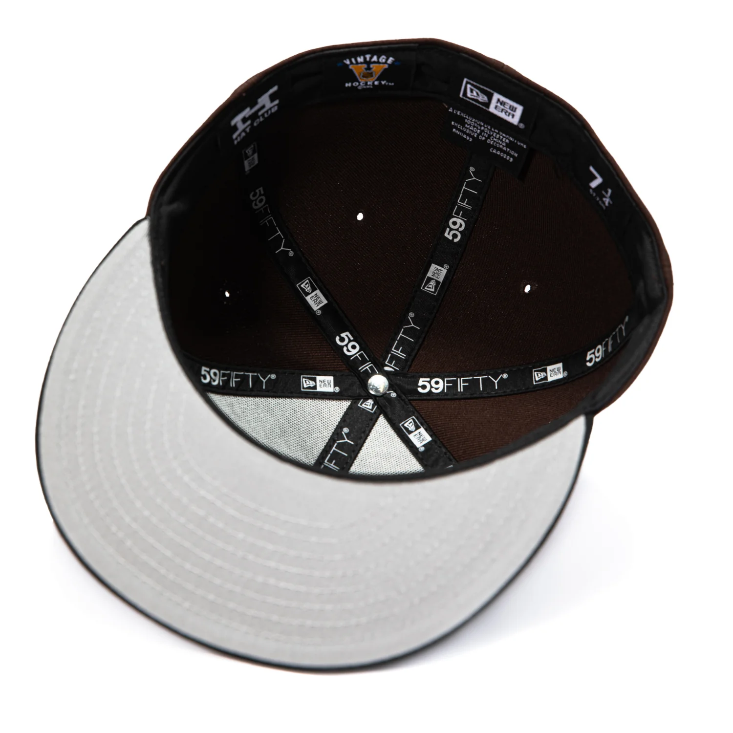 New Era 59Fifty Boston Bruins 100th Anniversary Patch Alternate Hat - Brown, Black - Image 2