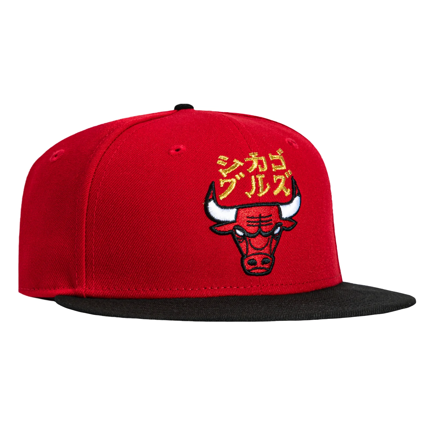 New Era 59Fifty Chicago Bulls Katakana Hat - Red, Black
