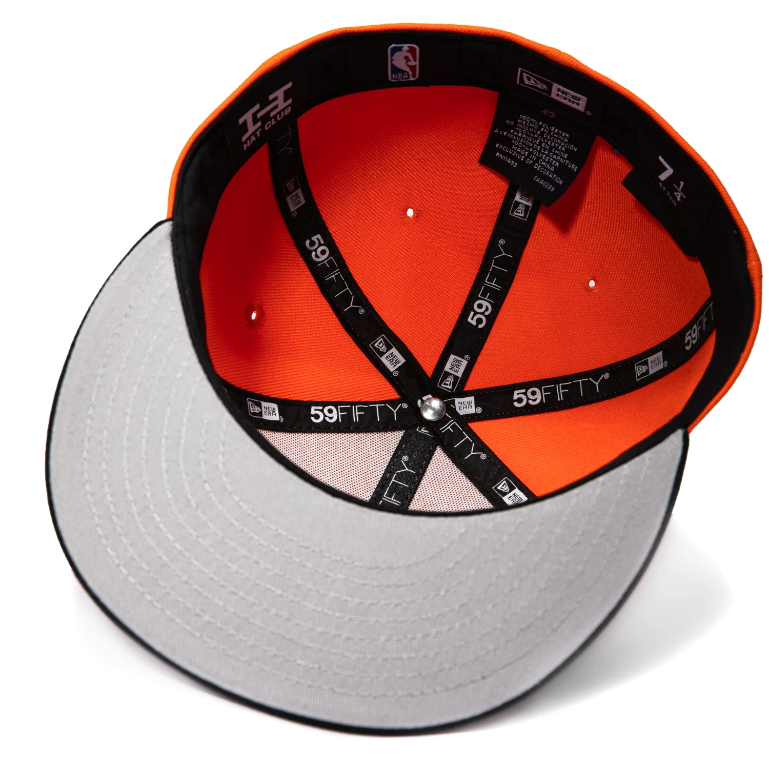 New Era 59Fifty Los Angeles Clippers Logo Patch LA City Hat - Orange, Black - Image 2