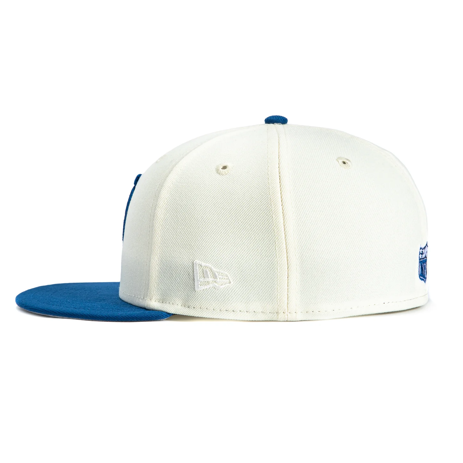 New Era 59Fifty Indianapolis Colts 2007 Super Bowl 10th Anniversary Patch Hat - White, Royal - Image 3