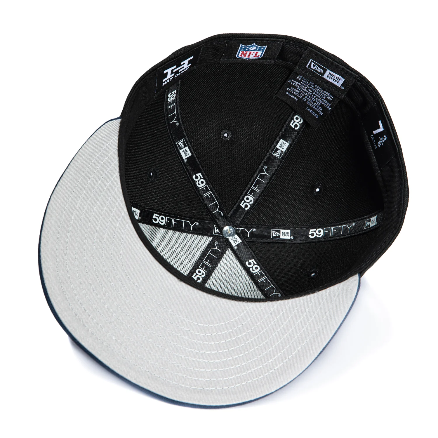 New Era 59Fifty Dallas Cowboys Old English Arch Hat - Black, Navy - Image 2