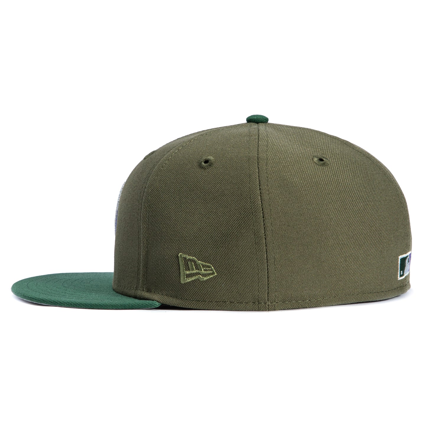 New Era 59Fifty Arizona Diamondbacks 25th Anniversary Patch D Hat - Olive, Green, Purple - Image 3