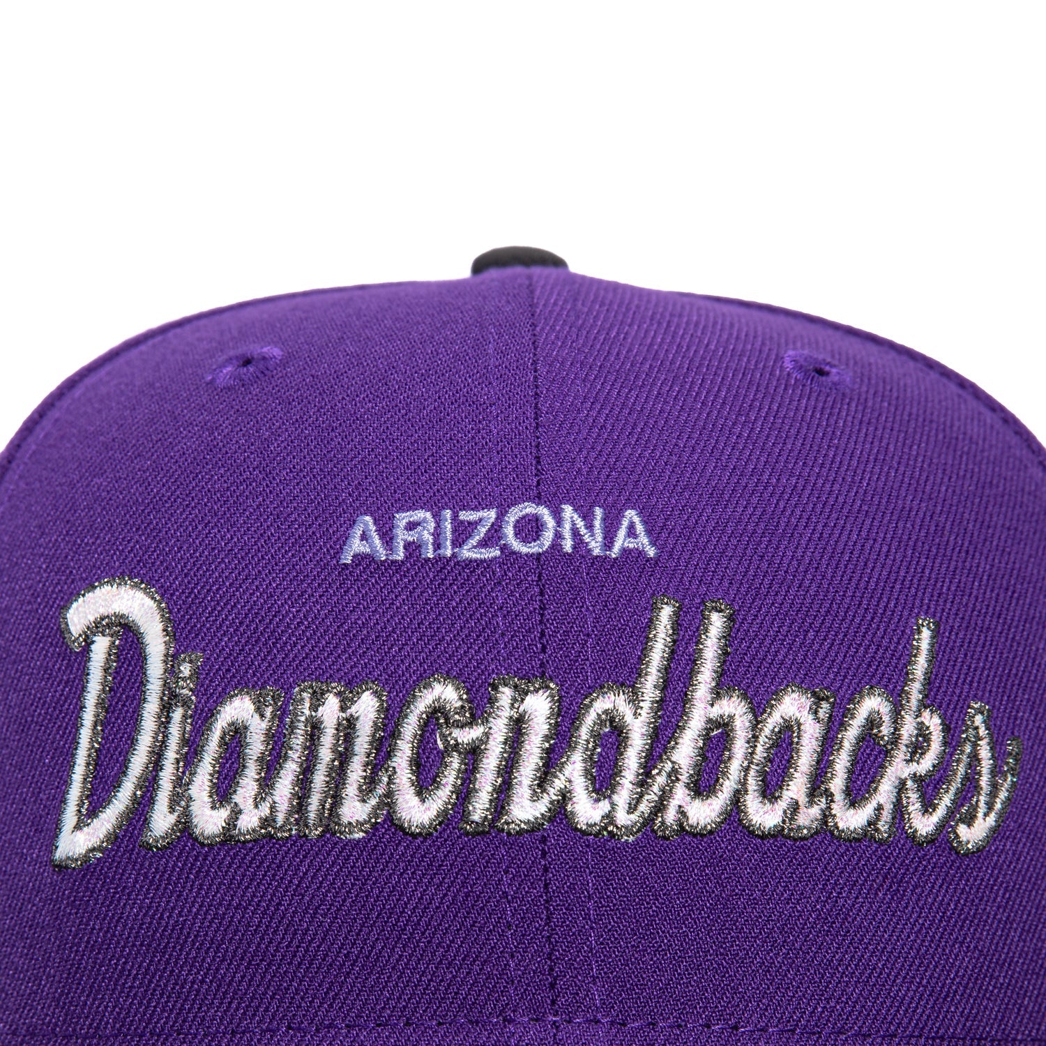 New Era 59Fifty Arizona Diamondbacks 25th Anniversary Patch Script Hat - Purple, Graphite - Image 4