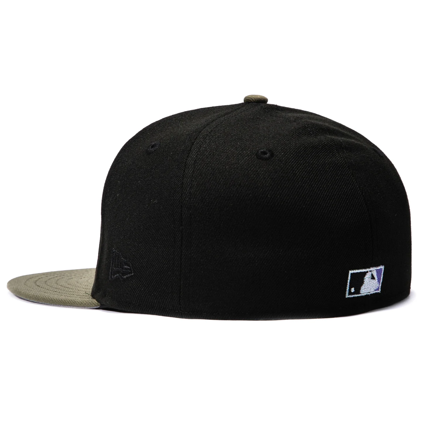 New Era 59Fifty Arizona Diamondbacks Inaugural Patch Script Hat - Black, Olive, Purple - Image 4