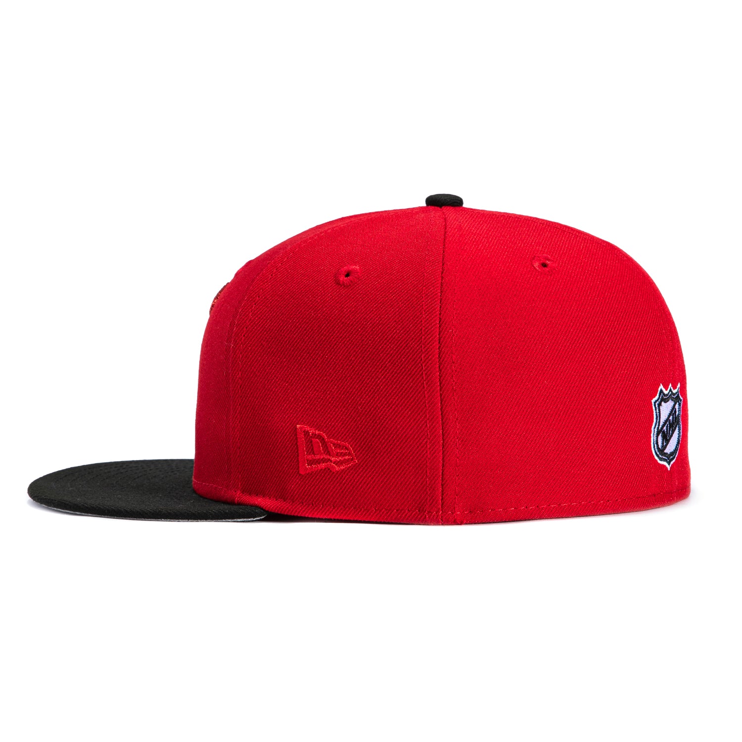 New Era 59Fifty New Jersey Devils 2003 Stanley Cup Patch NJ Hat - Red, Black - Image 3