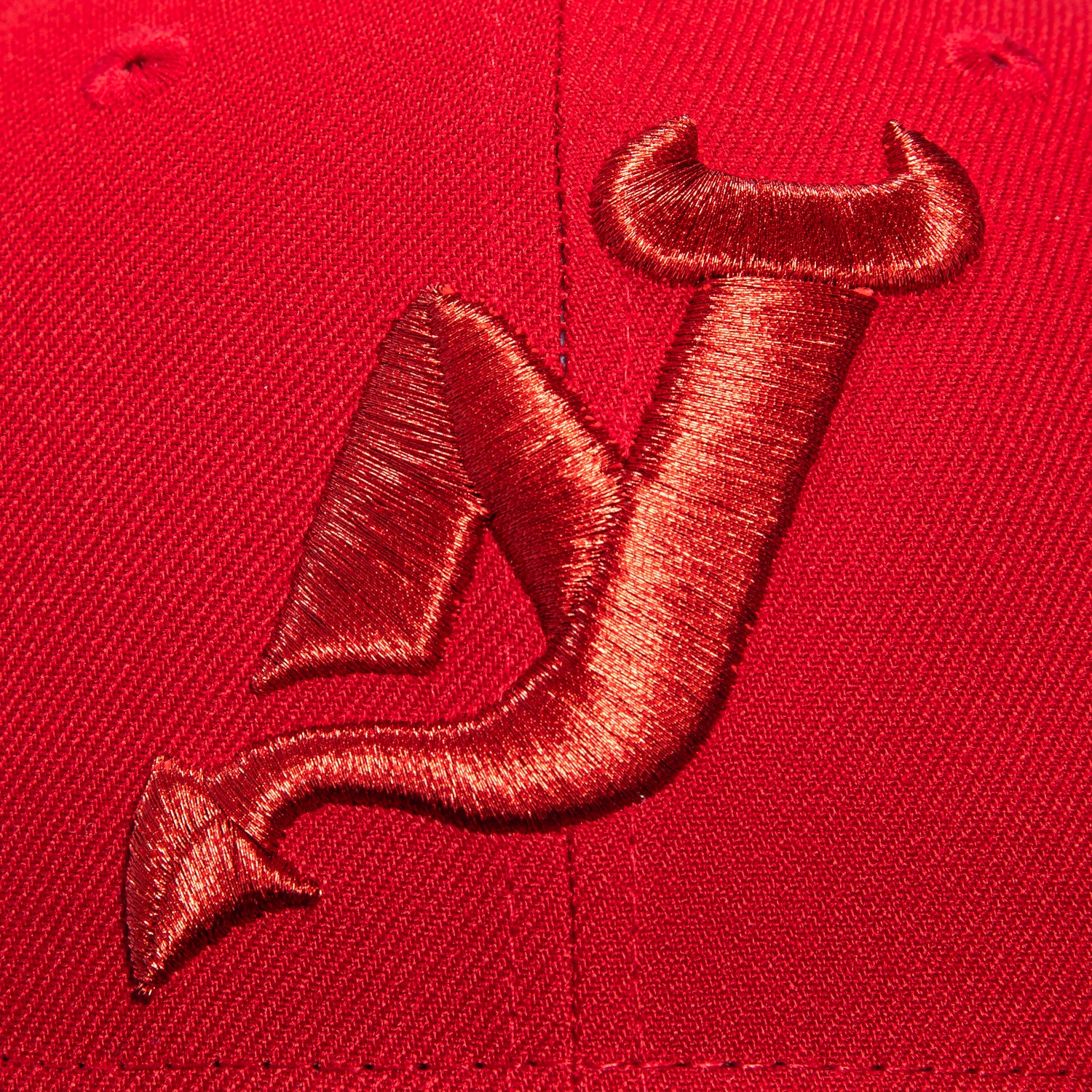 New Era 59Fifty New Jersey Devils 2003 Stanley Cup Patch NJ Hat - Red, Black - Image 4