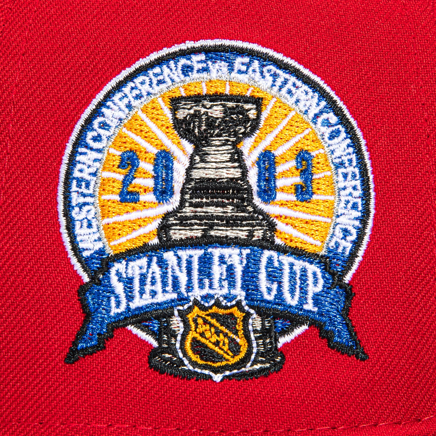 New Era 59Fifty New Jersey Devils 2003 Stanley Cup Patch NJ Hat - Red, Black - Image 5