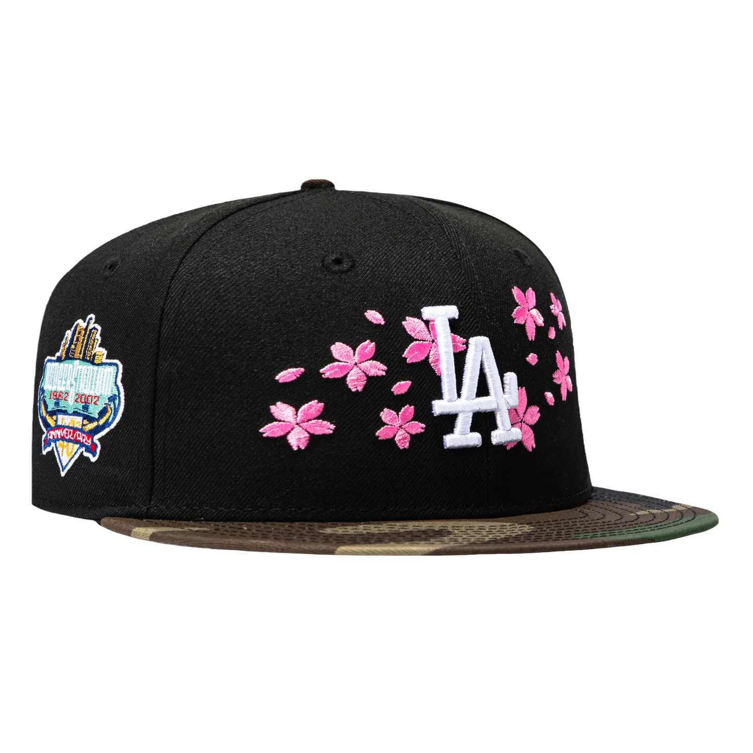 New Era 59Fifty Los Angeles Dodgers 40th Anniversary Stadium Patch Blossom Hat - Black, Camo