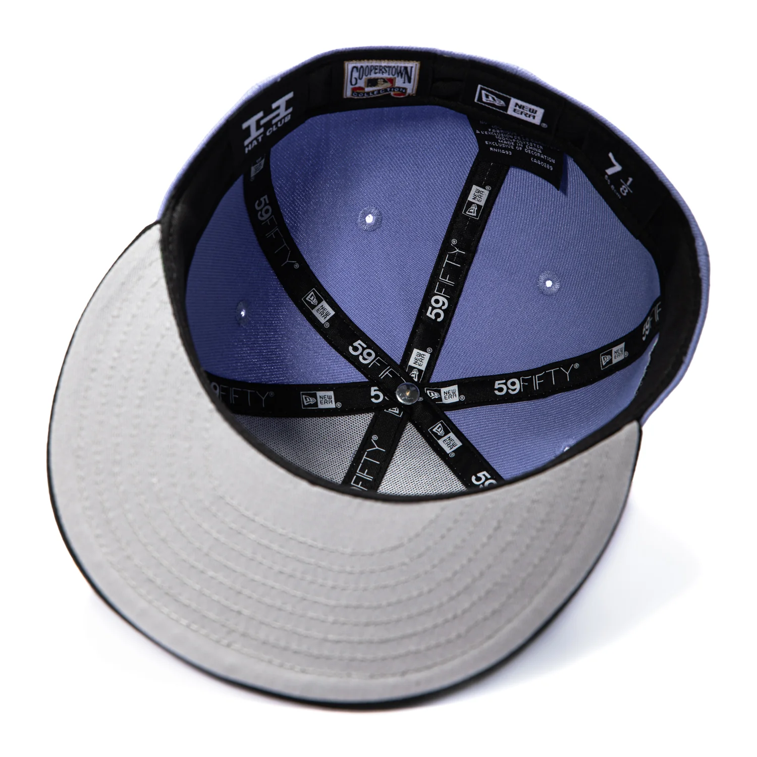 New Era 59Fifty Los Angeles Dodgers 50th Anniversary Stadium Patch Parrot Hat - Lavender, Black - Image 2