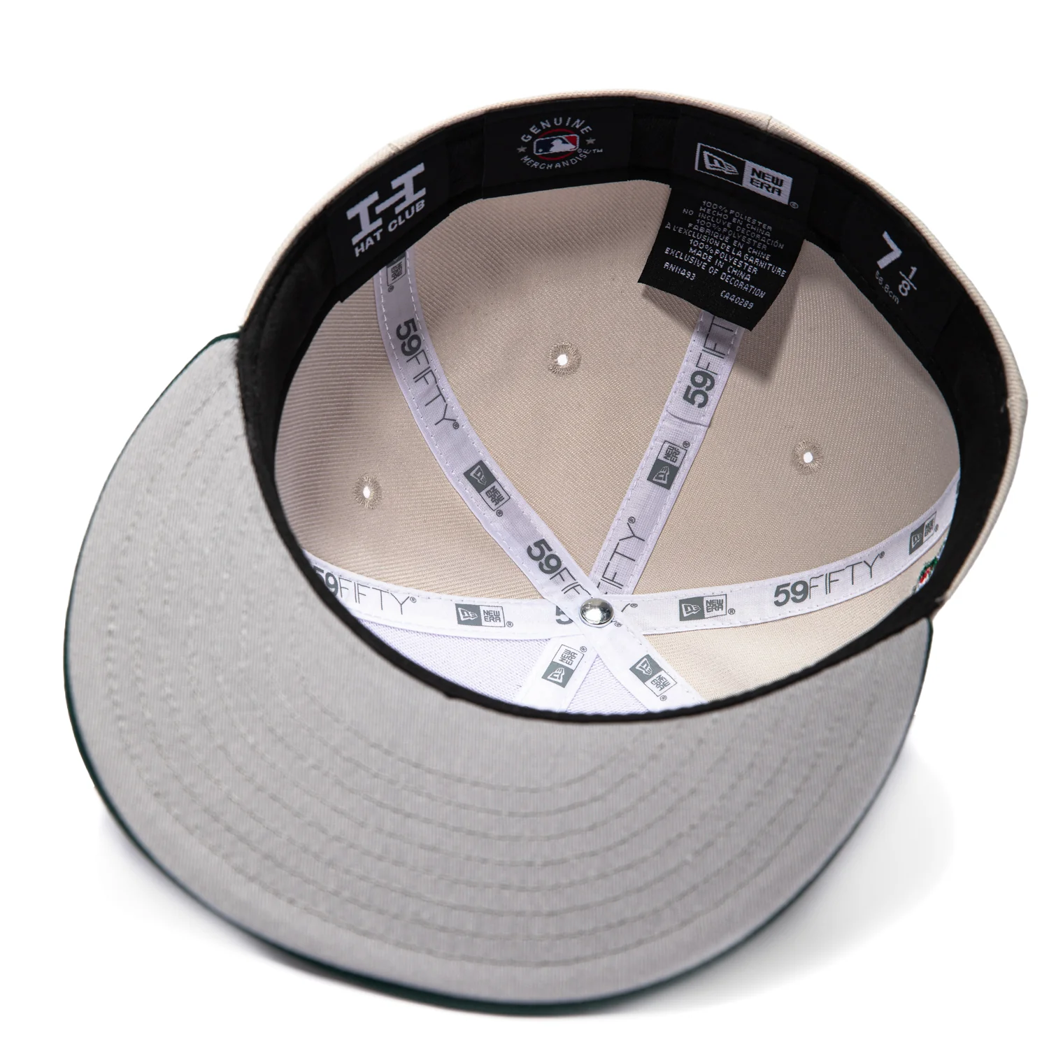 New Era 59Fifty Los Angeles Dodgers Back to Back Champions Patch Rose Hat - White, Green, Metallic Copper - Image 2