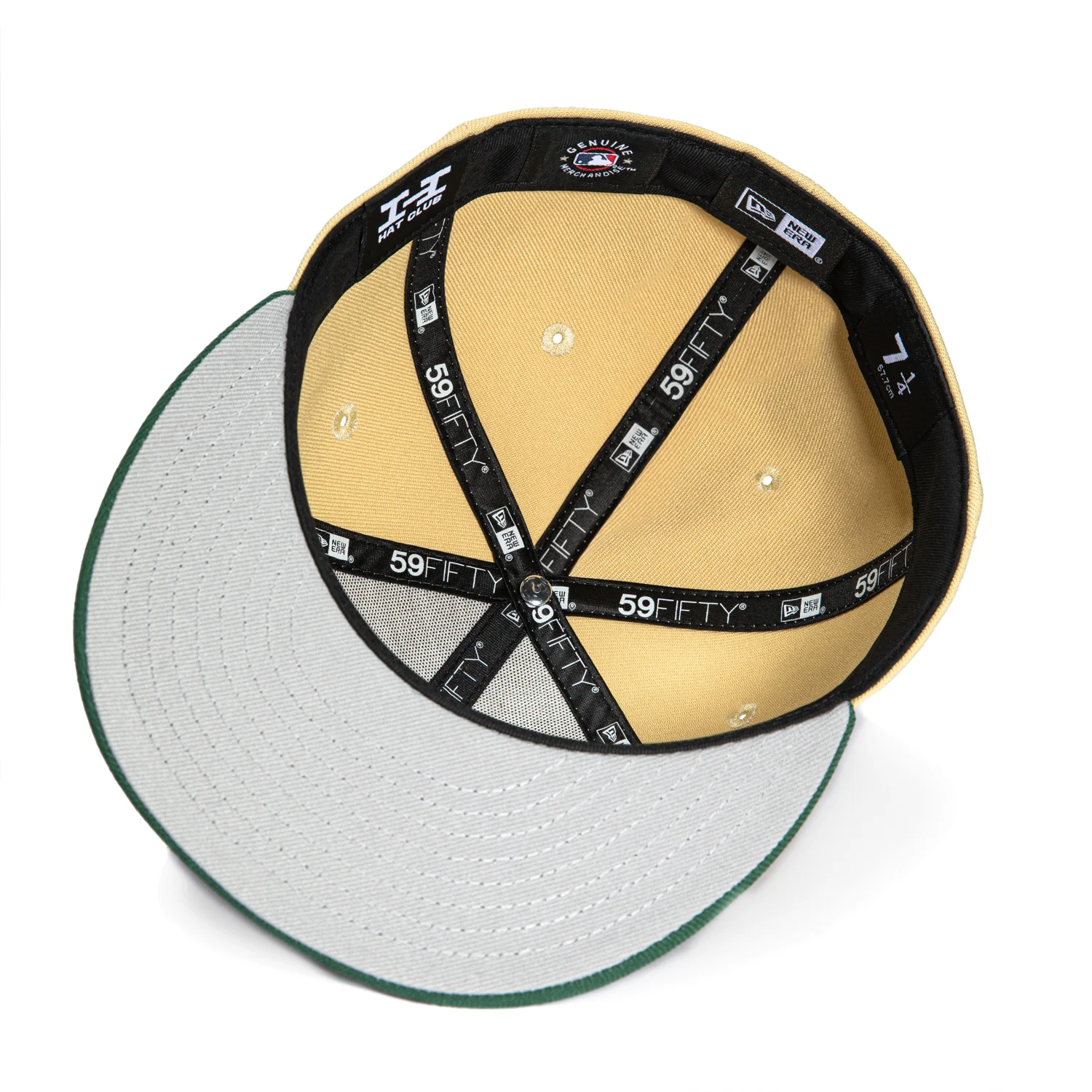 New Era 59Fifty Los Angeles Dodgers D Hat - Tan, Green - Image 2