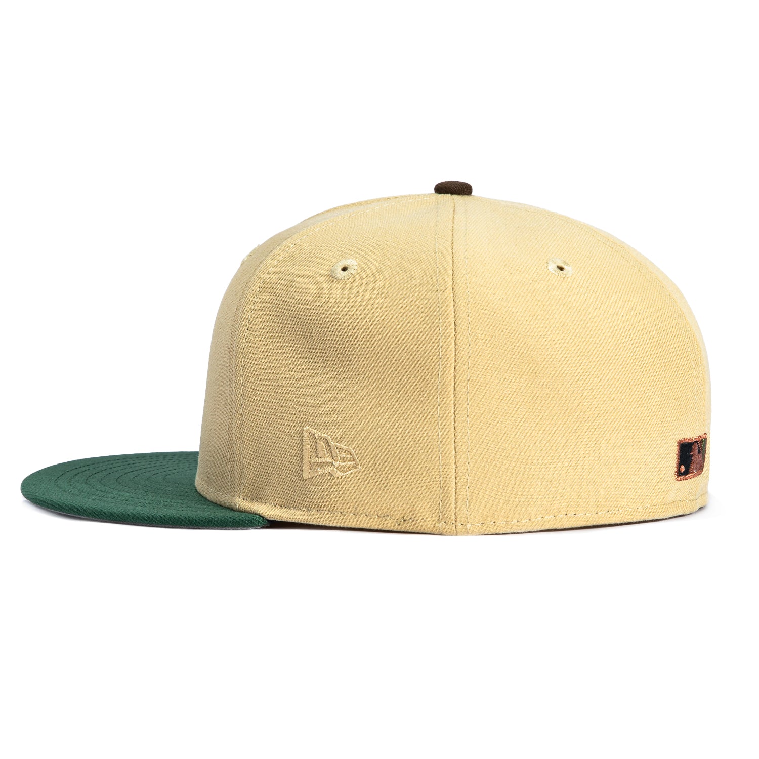 New Era 59Fifty Los Angeles Dodgers D Hat - Tan, Green - Image 3
