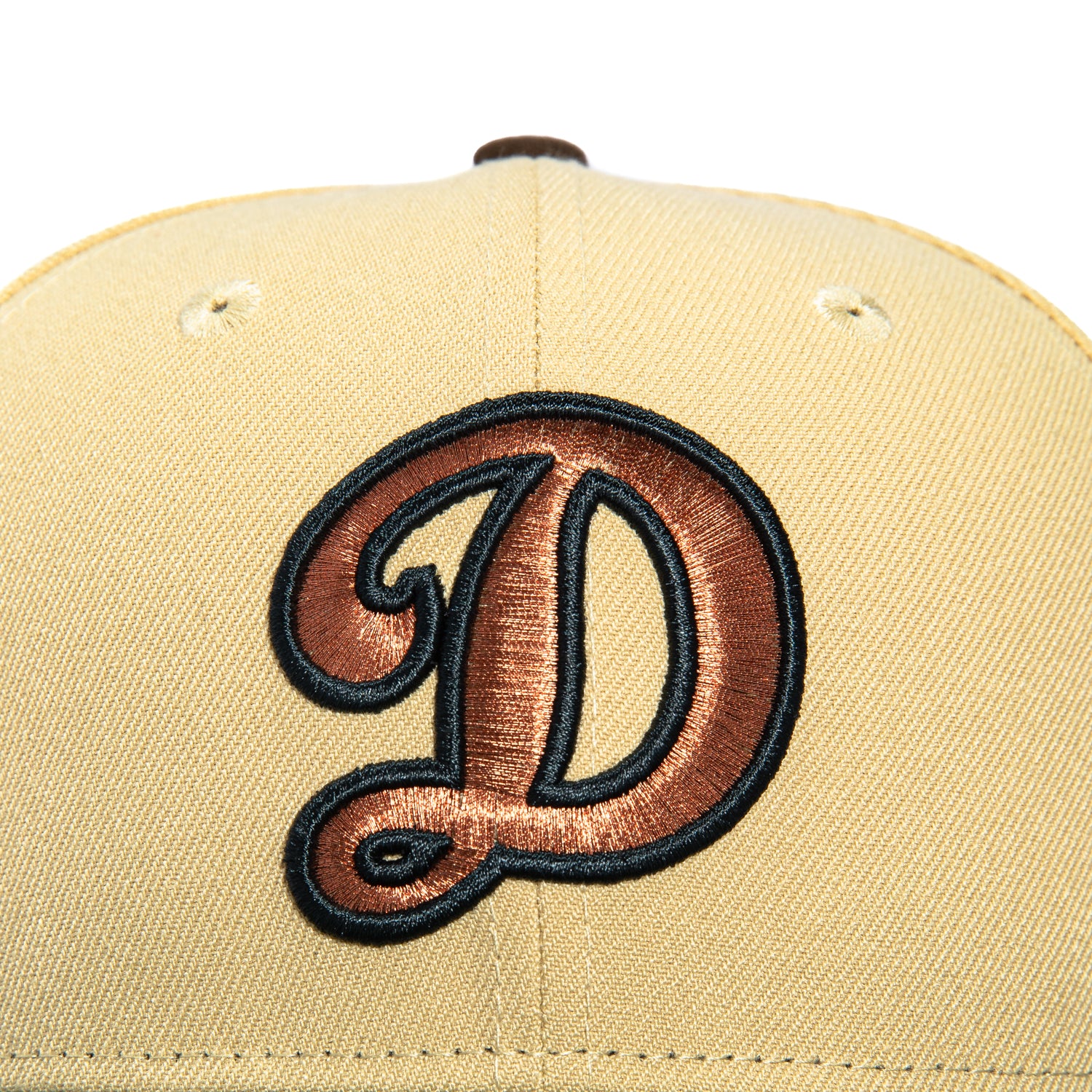 New Era 59Fifty Los Angeles Dodgers D Hat - Tan, Green - Image 4