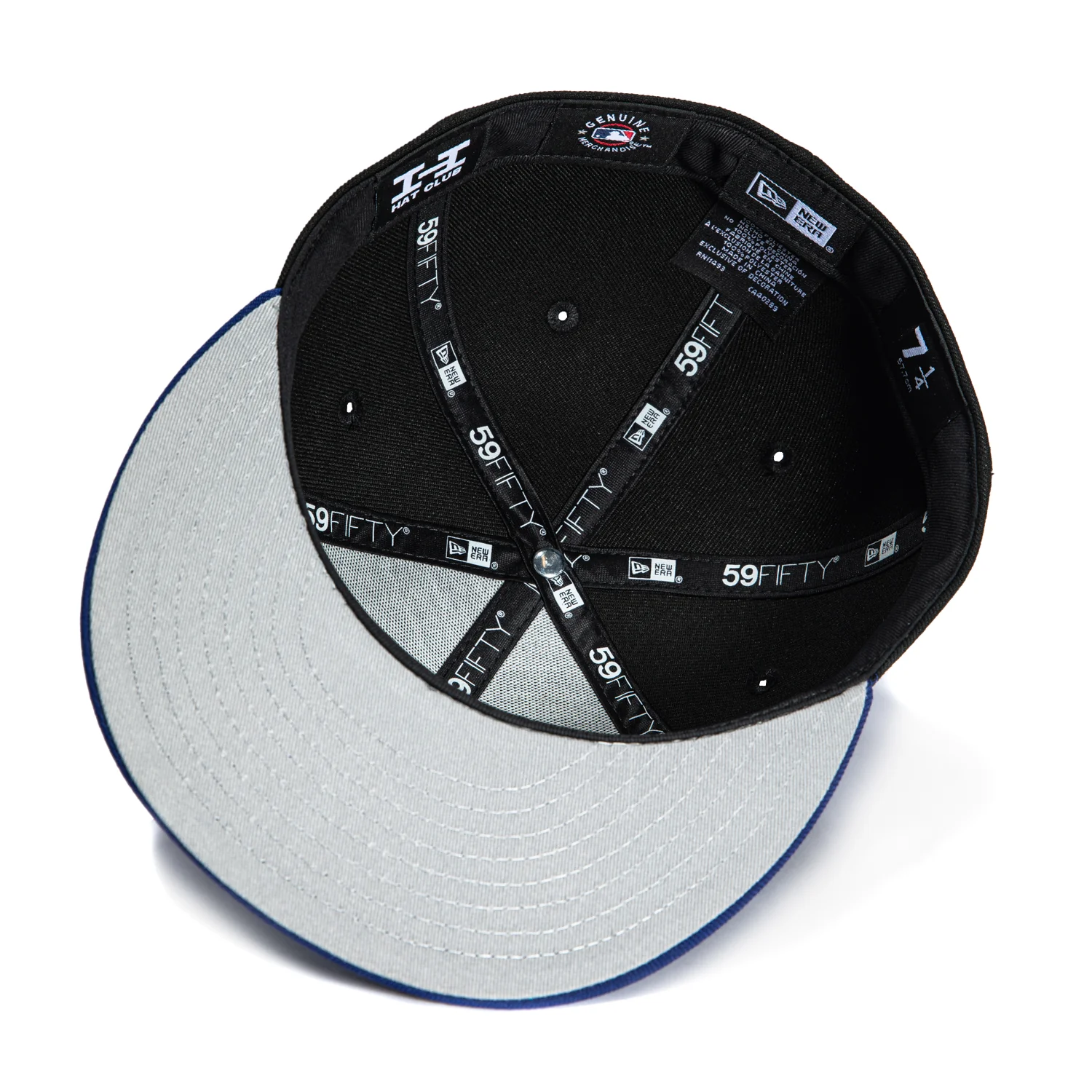 New Era 59Fifty Los Angeles Dodgers Katakana Script Logo Patch Hat - Black, Royal - Image 2