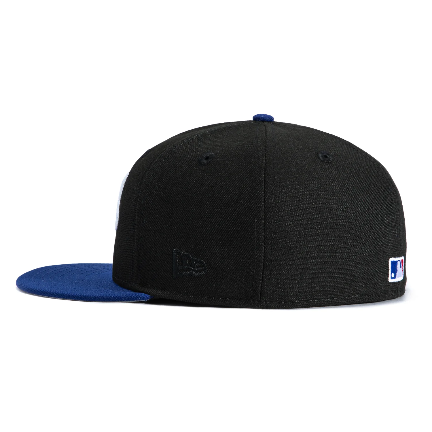 New Era 59Fifty Los Angeles Dodgers Katakana Script Logo Patch Hat - Black, Royal - Image 3
