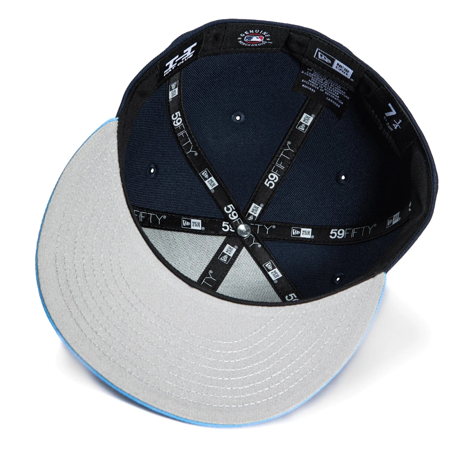 New Era 59Fifty Los Angeles Dodgers Korean Flag Patch Hat - Navy, Light Blue, Red - Image 2