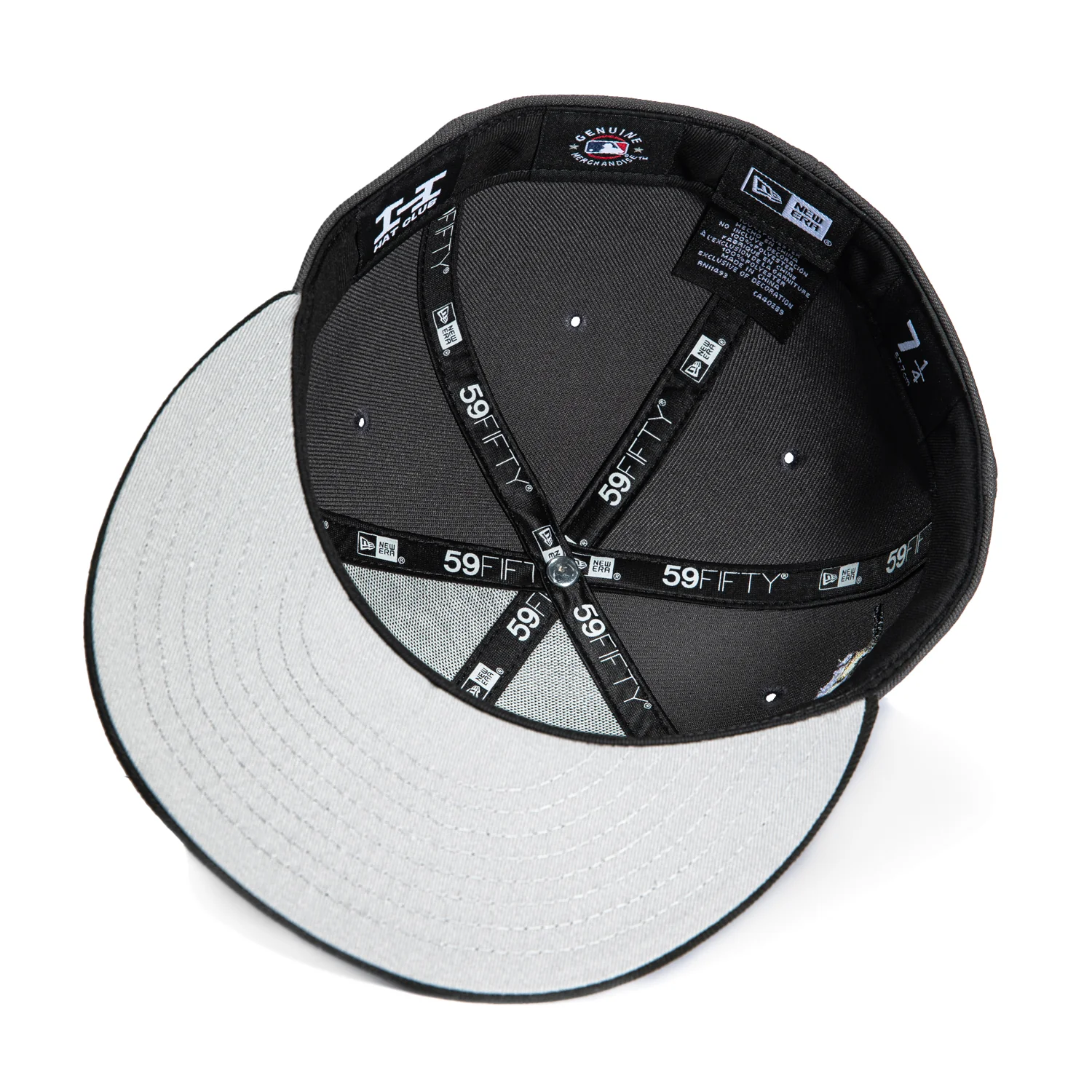 New Era 59Fifty Los Angeles Dodgers Shohei Ohtani 50/50 Patch Script Hat - Graphite, Black, Metallic Gold - Image 2