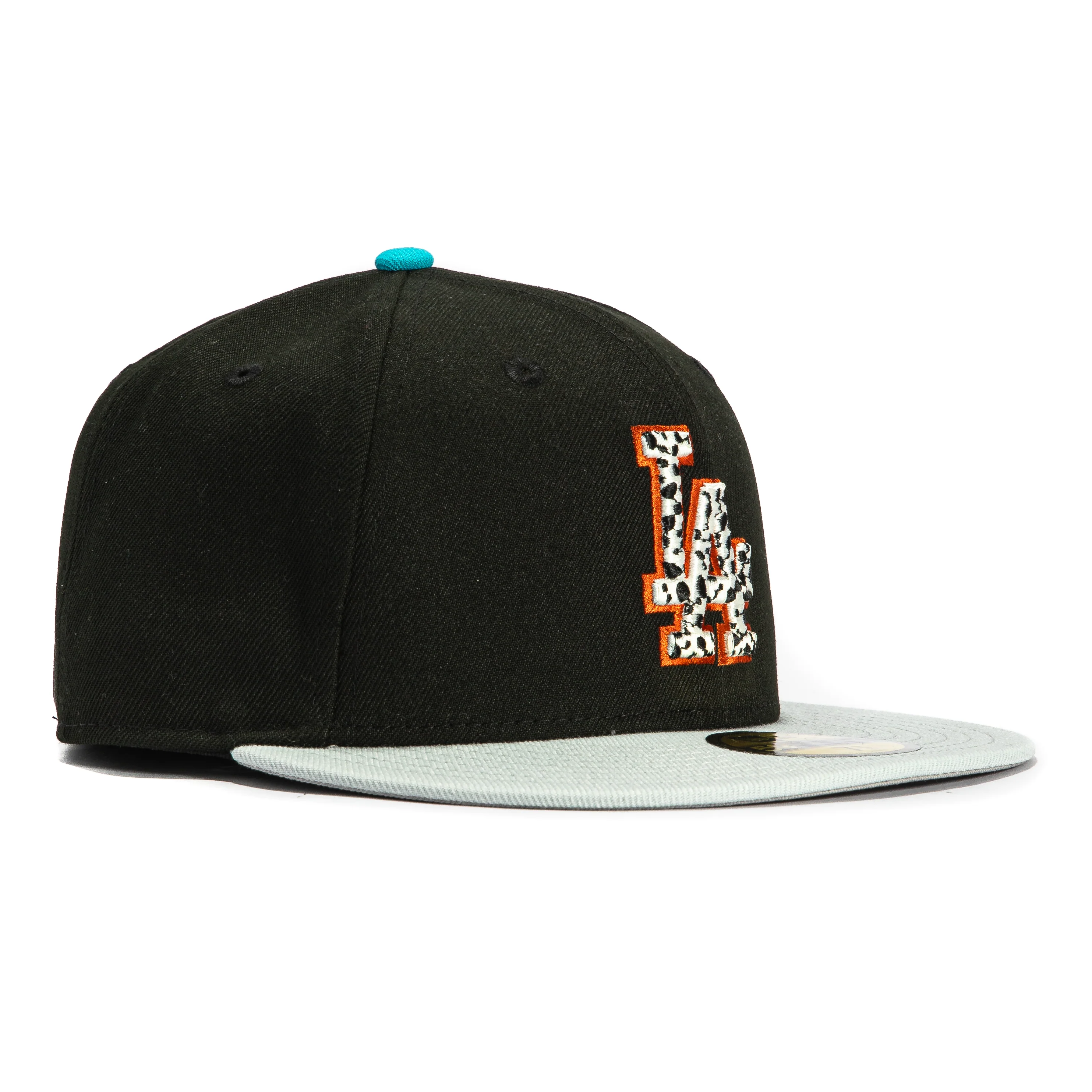 New Era 59Fifty Los Angeles Dodgers Safari Patch Hat - Black, Grey