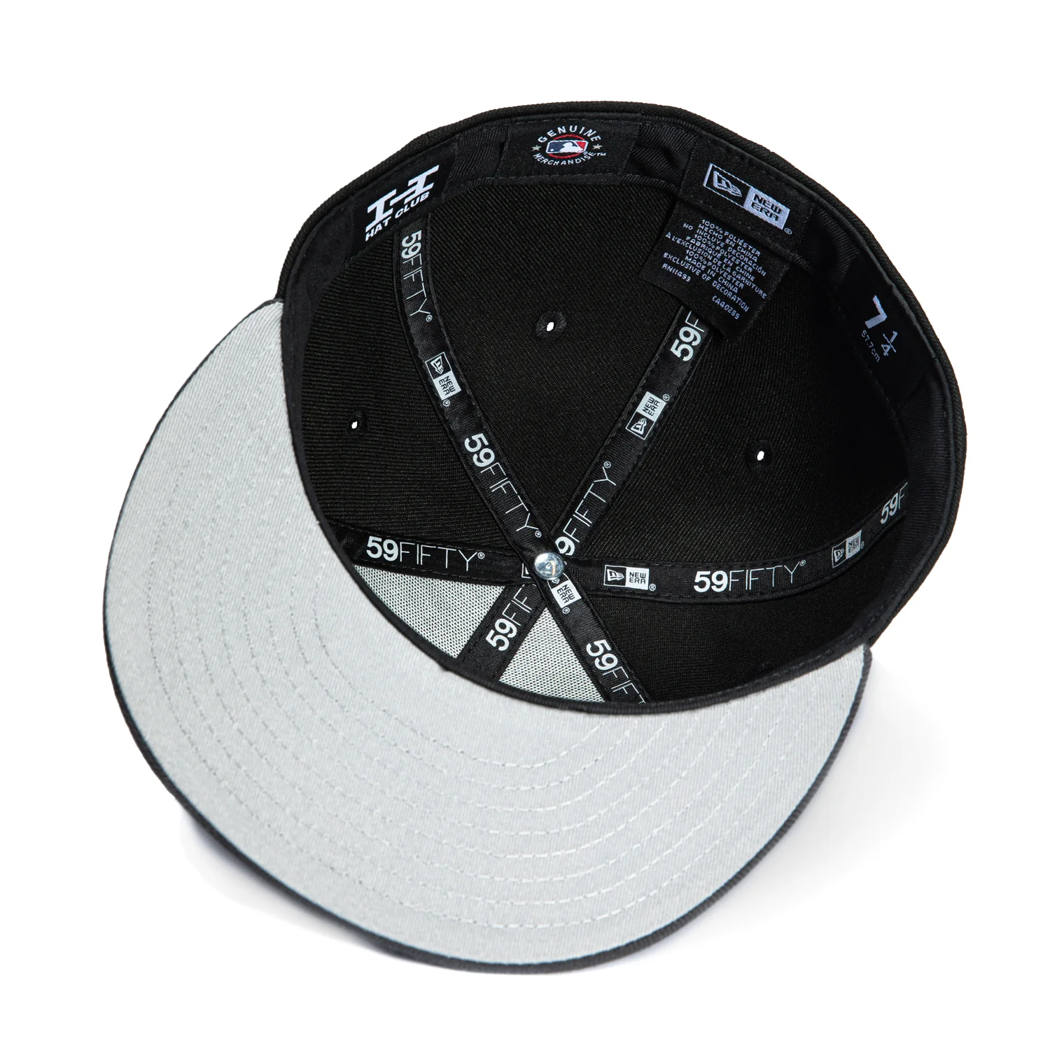 New Era 59Fifty Los Angeles Dodgers Safari Patch Hat - Black, Grey - Image 2