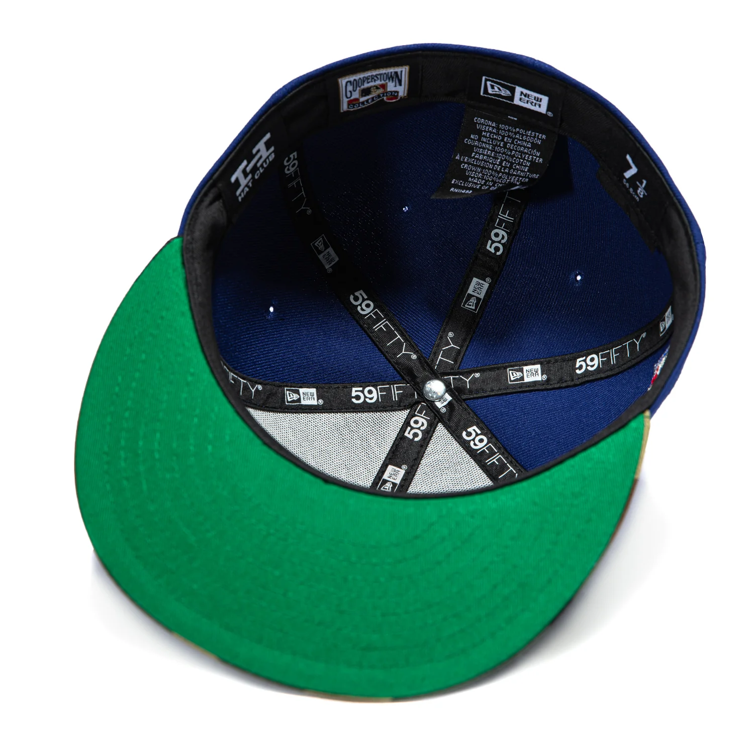 New Era 59Fifty Los Angeles Dodgers 2018 World Series Patch Rose Hat - Royal, Camo - Image 2