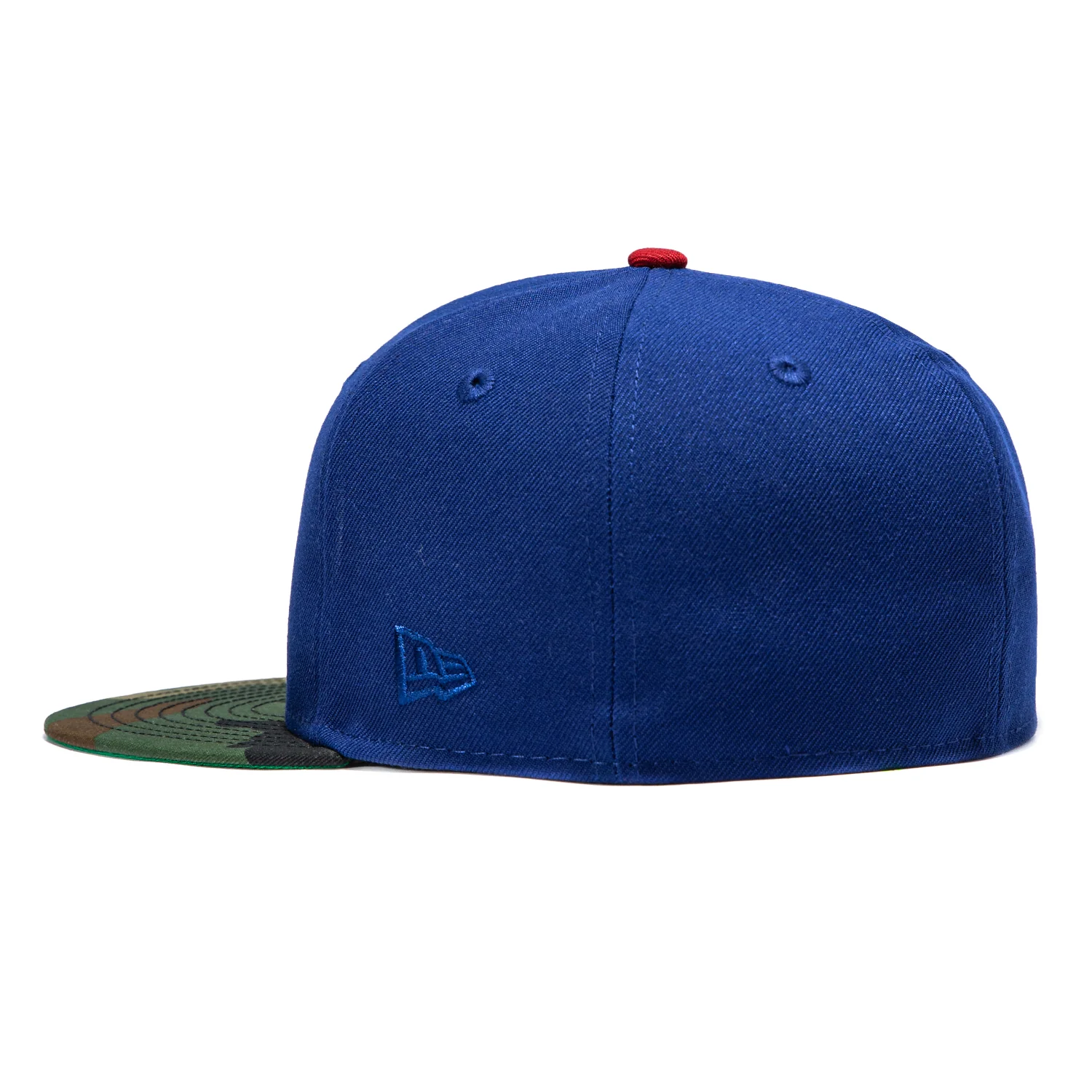 New Era 59Fifty Los Angeles Dodgers 2018 World Series Patch Rose Hat - Royal, Camo - Image 3