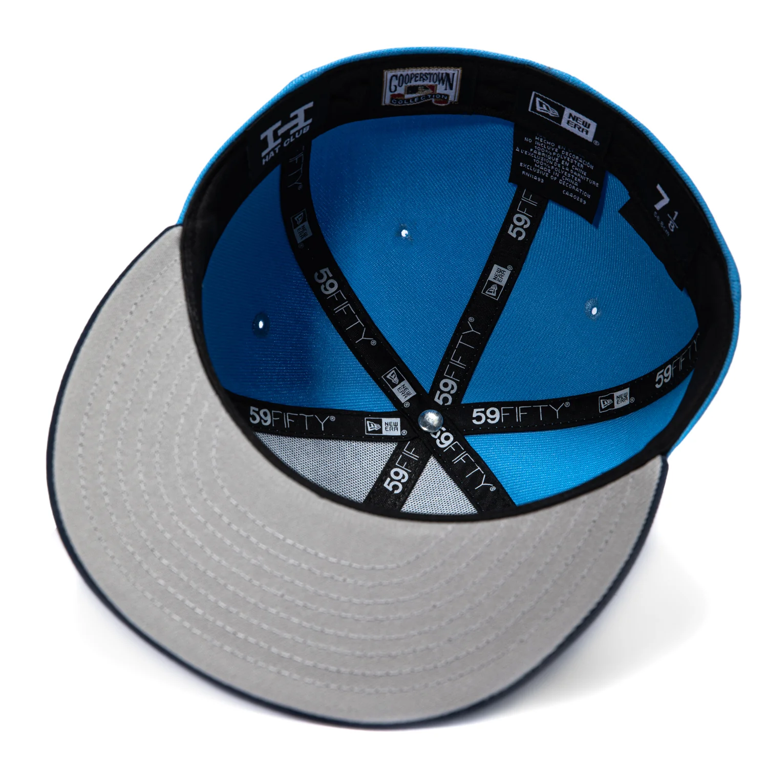 New Era 59Fifty Los Angeles Dodgers 1981 World Series Patch Stars Hat - Light Blue, Navy - Image 2