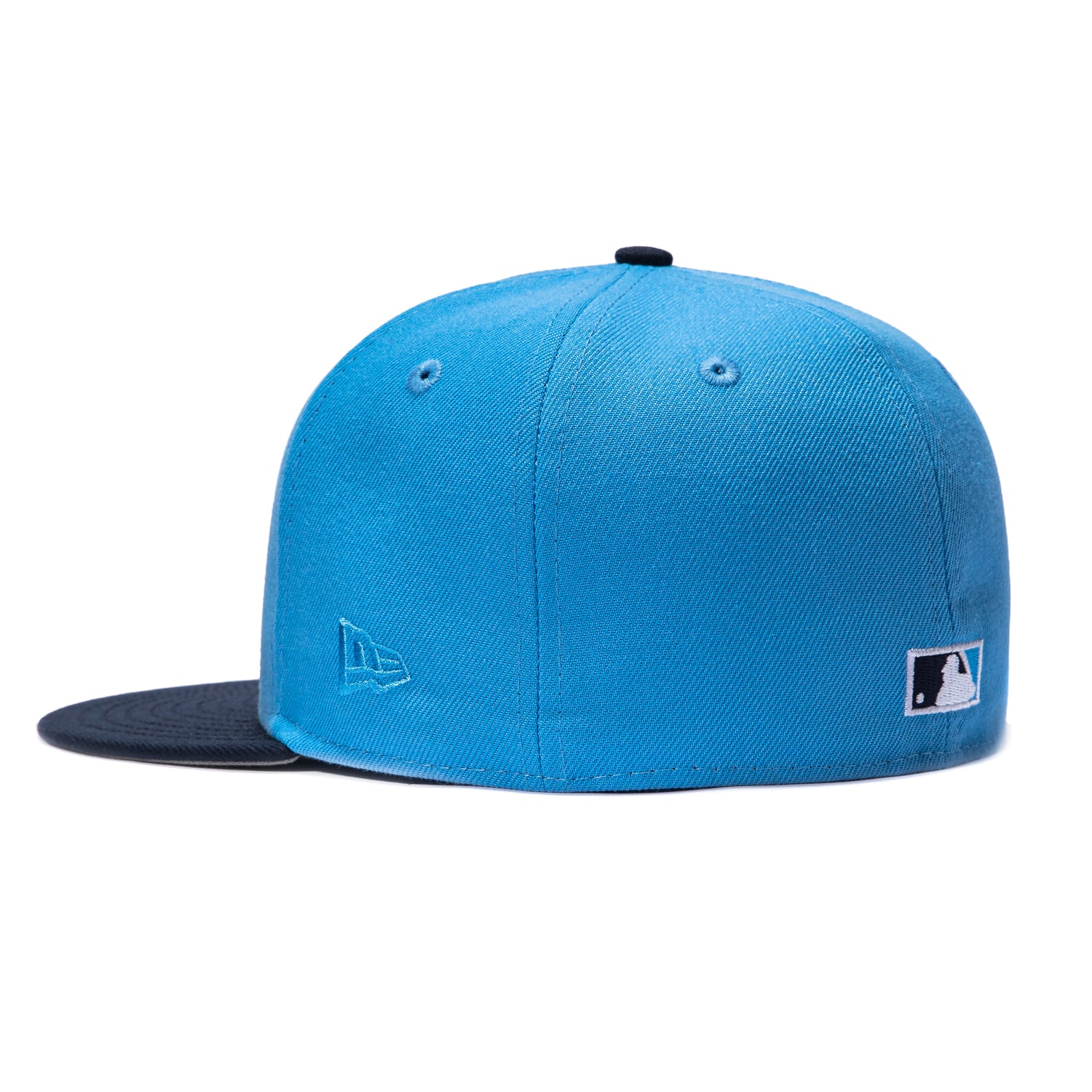 New Era 59Fifty Los Angeles Dodgers 1981 World Series Patch Stars Hat - Light Blue, Navy - Image 3