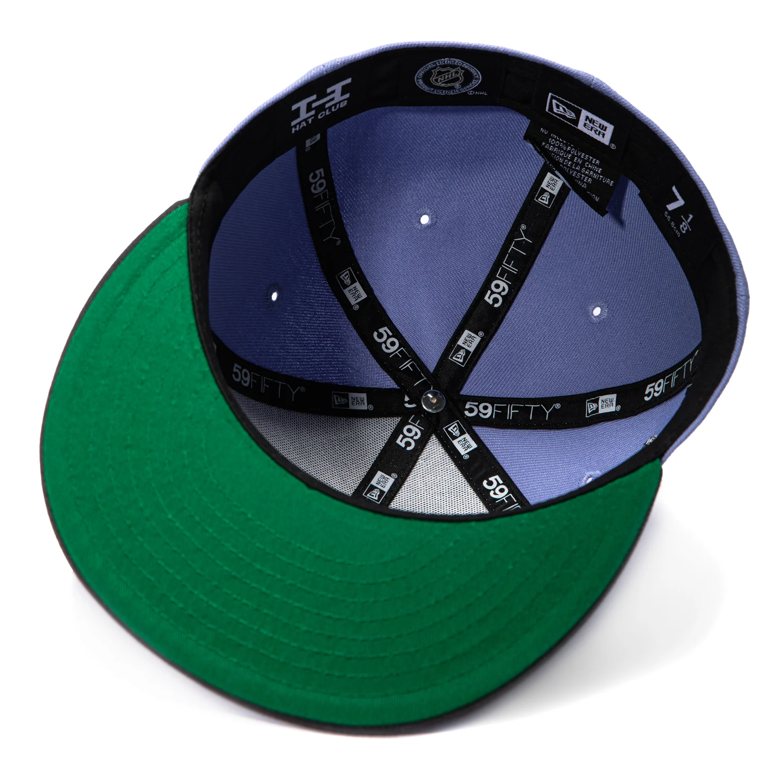New Era 59Fifty Anaheim Ducks 2007 Stanley Cup Champions Patch Hat - Lavender, Graphite - Image 2
