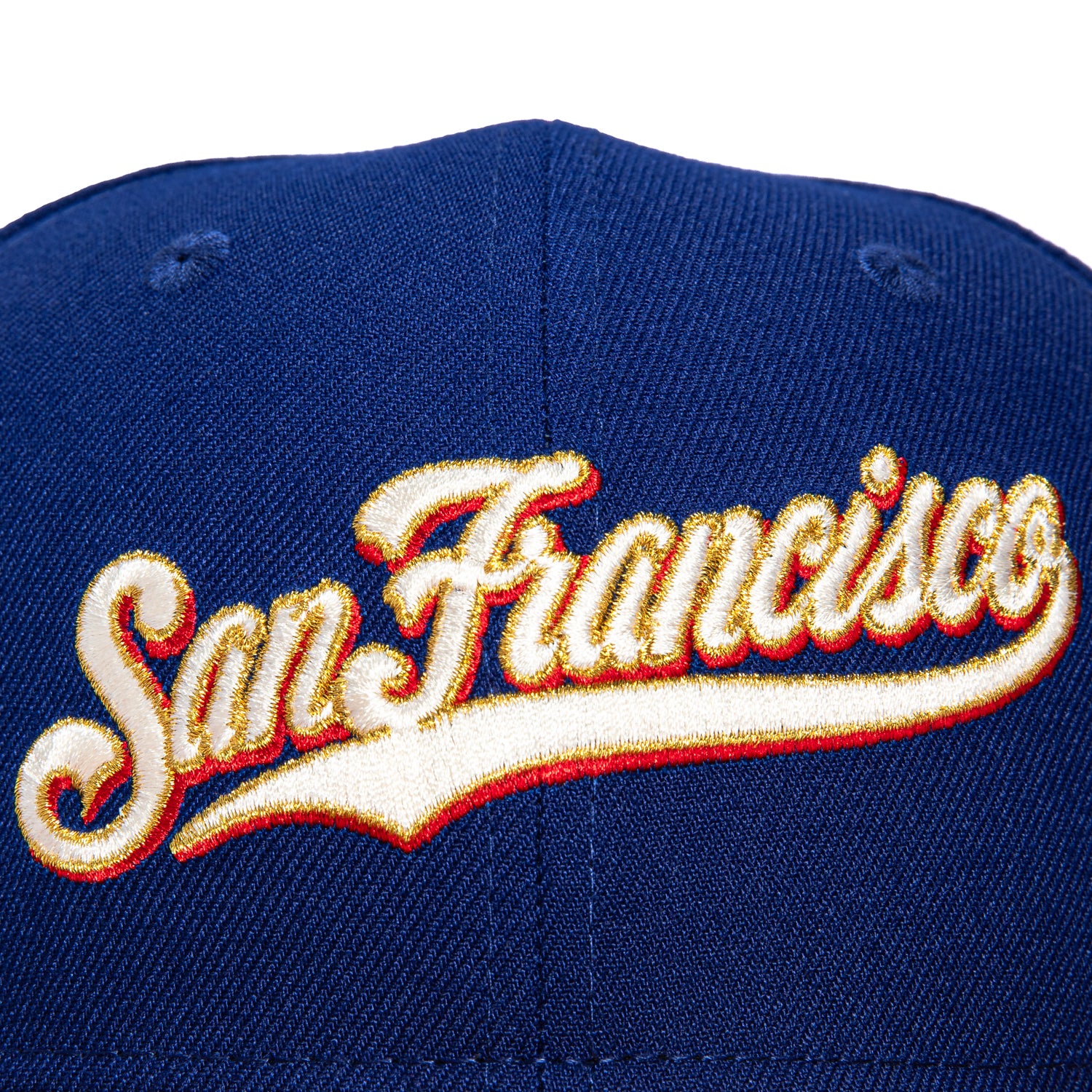 New Era 59Fifty San Francisco Giants 25th Anniversary Stadium Patch Script Hat - Royal, Brown - Image 4