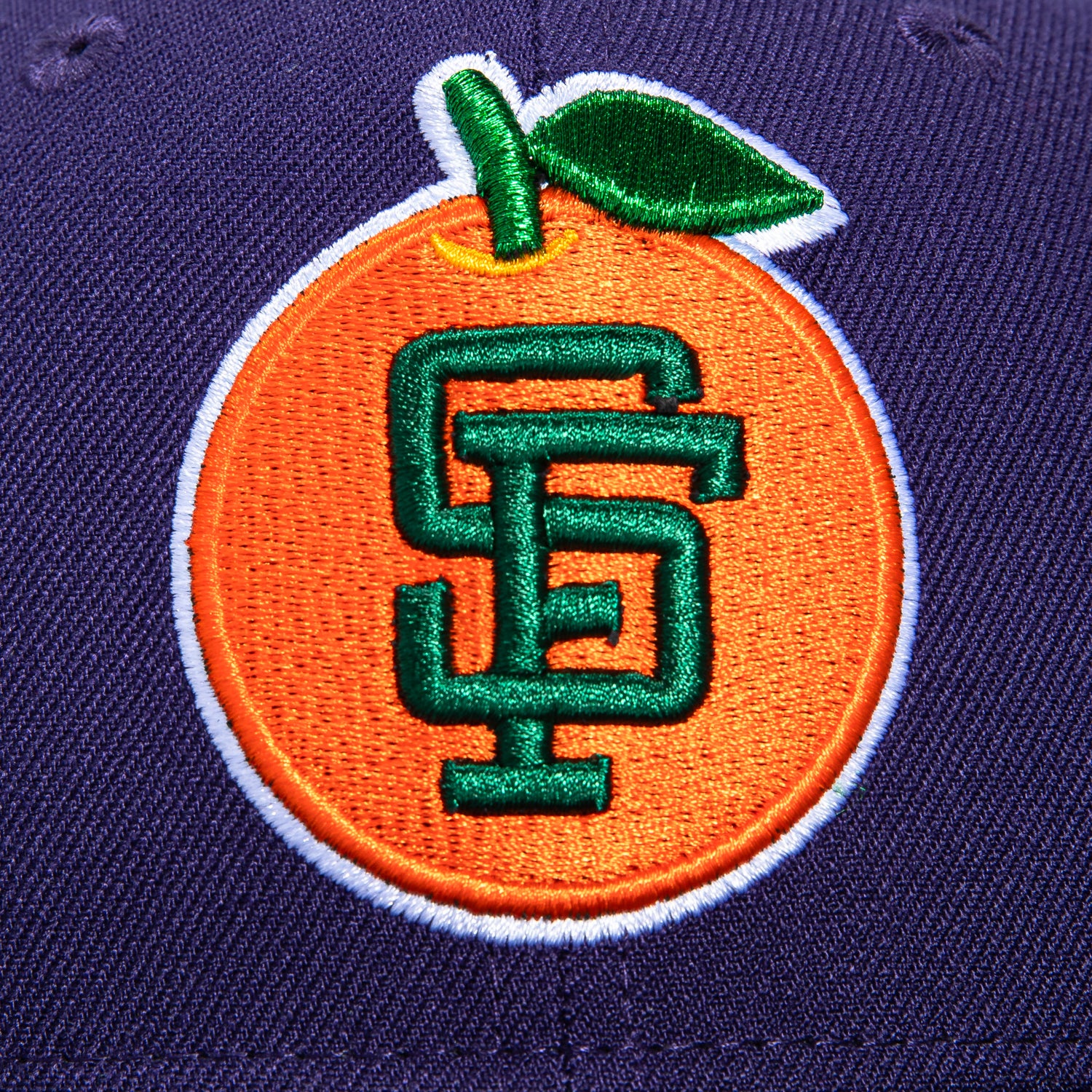 New Era 59Fifty San Francisco Giants Battle of the Bay Patch Orange Hat - Purple, Black - Image 4