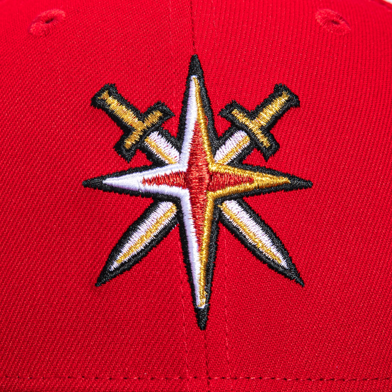 New Era 59Fifty Vegas Golden Knights Alternate Hat - Red, Graphite - Image 4