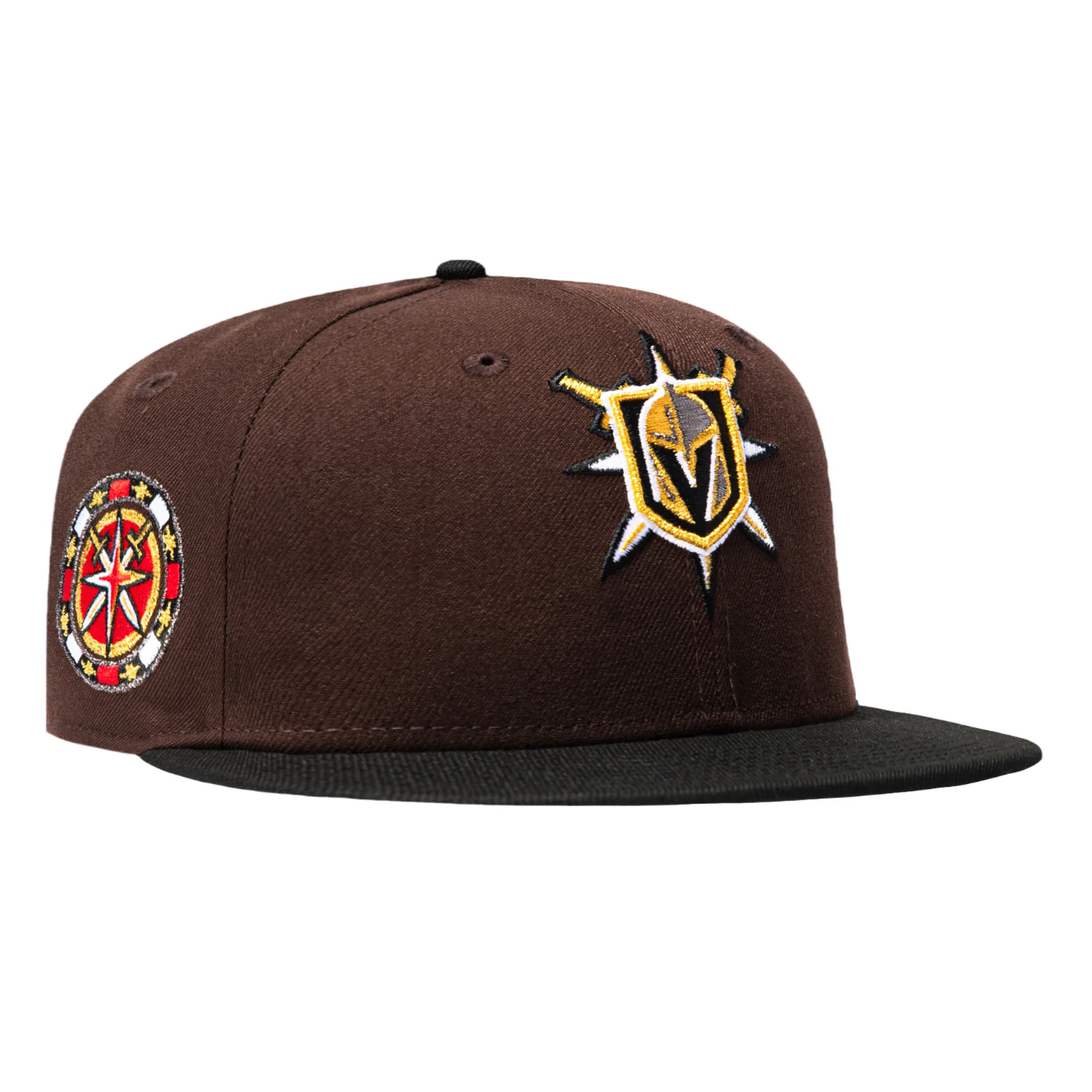 New Era 59Fifty Vegas Golden Knights Chip Patch Hat - Brown, Black