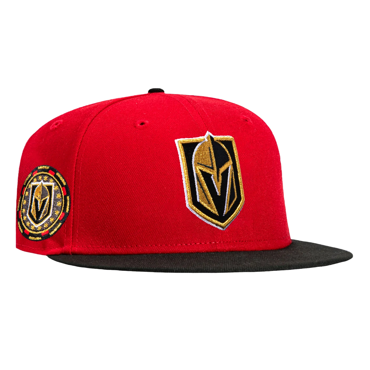 New Era 59Fifty Vegas Golden Knights Chip Patch Hat - Red, Black